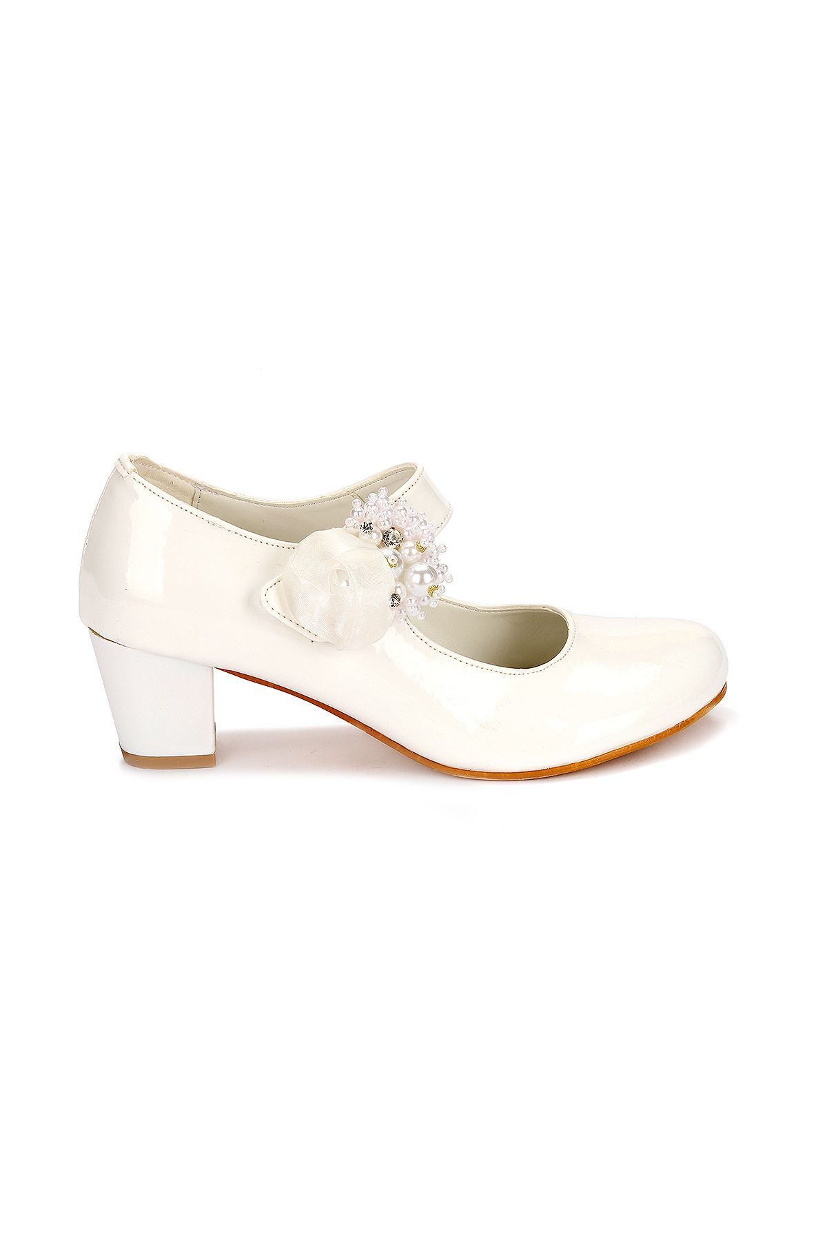 Kiko Kids-751 Ballerinas für Mädchen aus Lackleder mit 4 cm Absatz 3