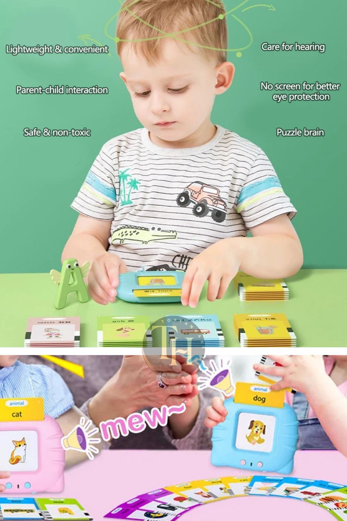 Winnie Baby Erken Eğitim İngilizce Konuşan Sesli Flash Kartları 112 Kart 224 Görsel Pvc Kart Pembe fotoğrafı 7 (önizleme)