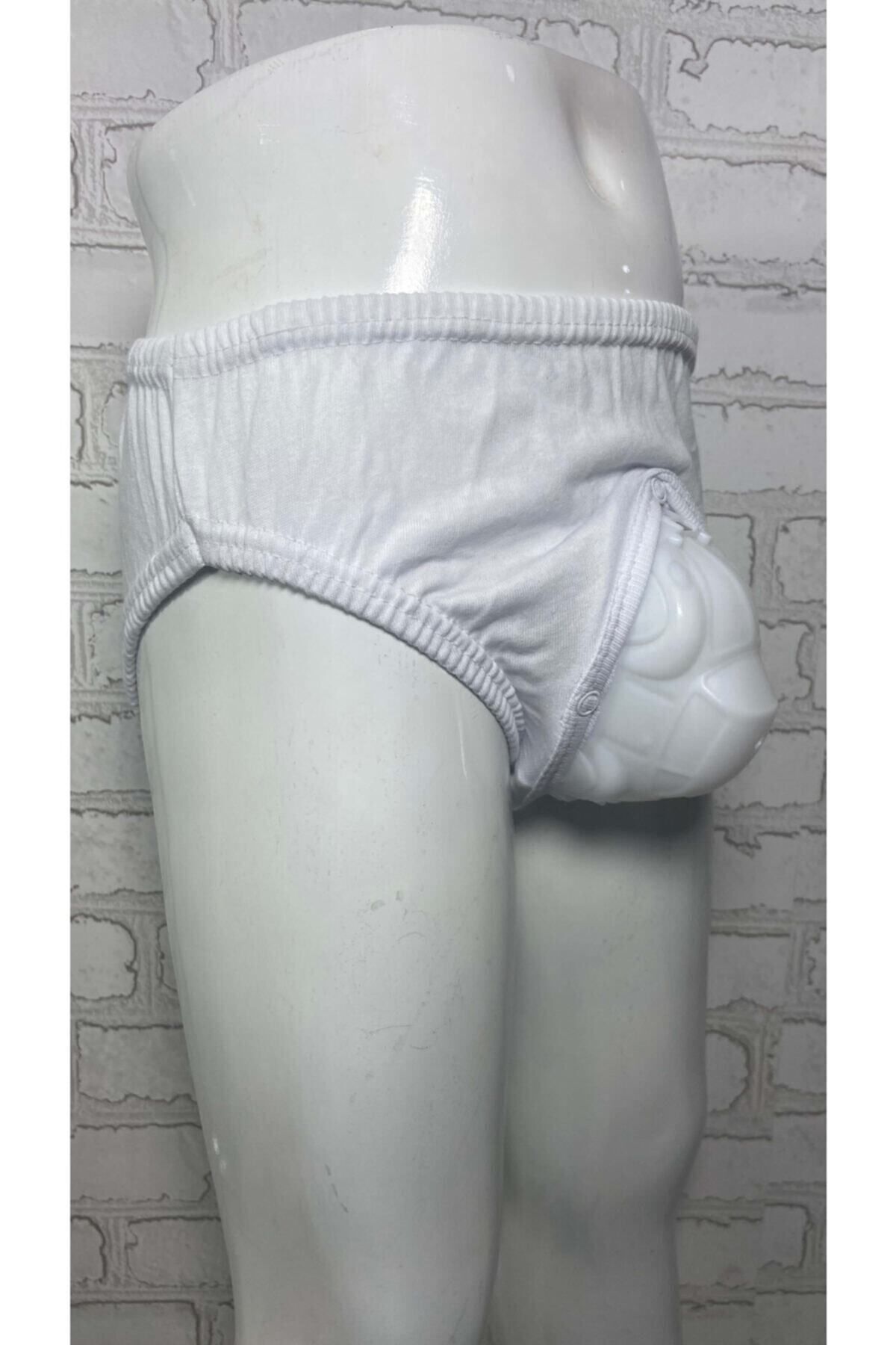 BEYAZ ASLAN Circumcision Panties with Trolley and Crotch Protector Trendyol