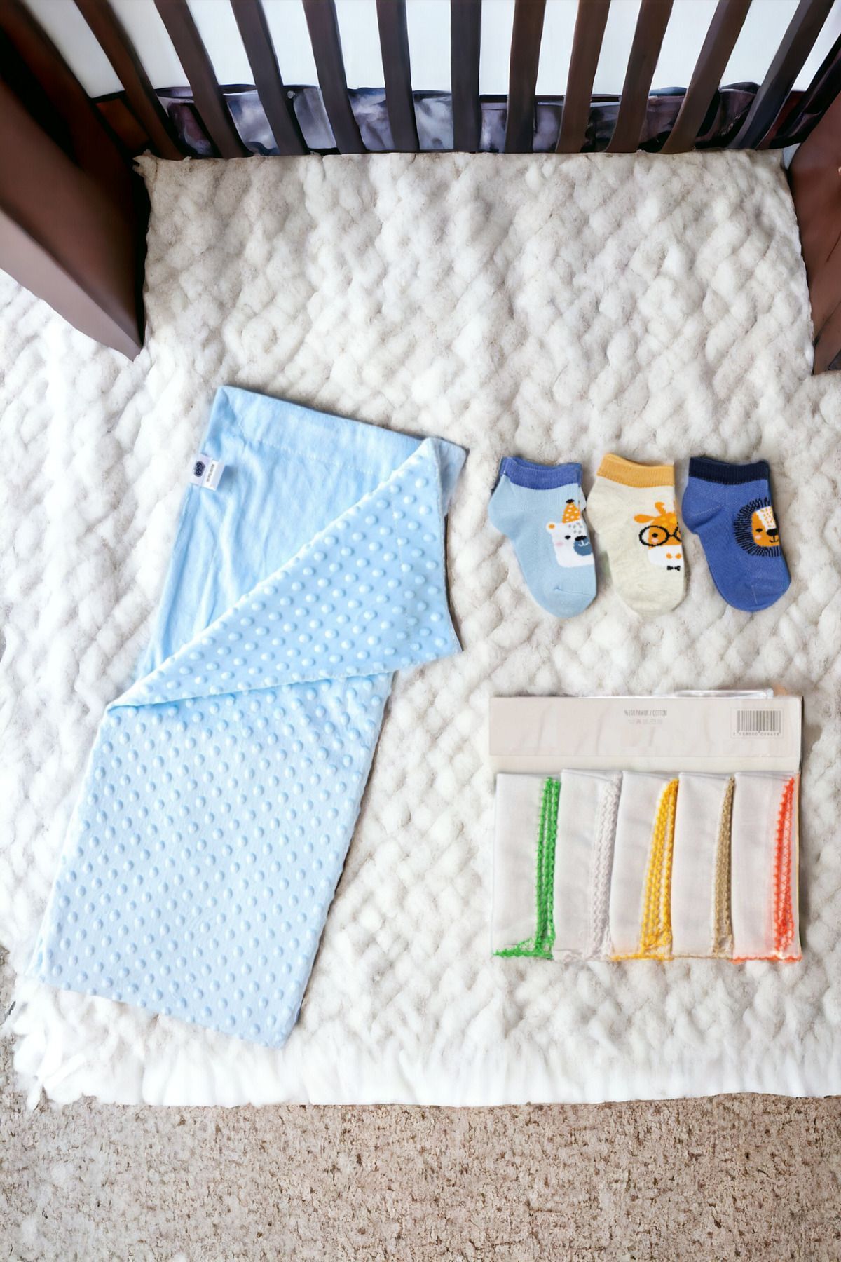 ست نوزادی پسرانه – دخترانه آبی سرمه ای DERİNBEBE | TYC0672700028M02632170001 اورجینال - تصویر 8