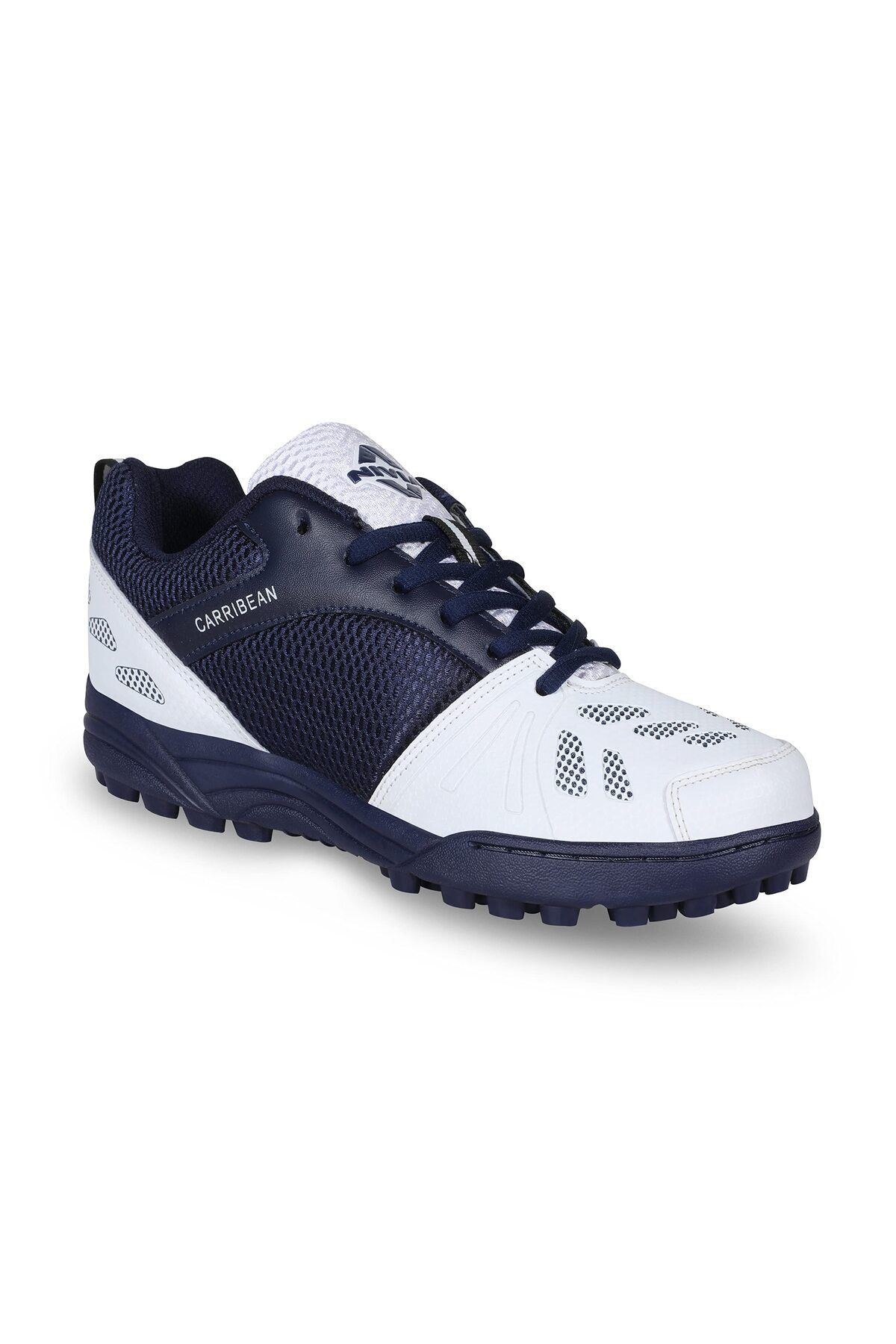 Nivia Caribbean Cricket Shoes Men s 5 UK White Blue Trendyol