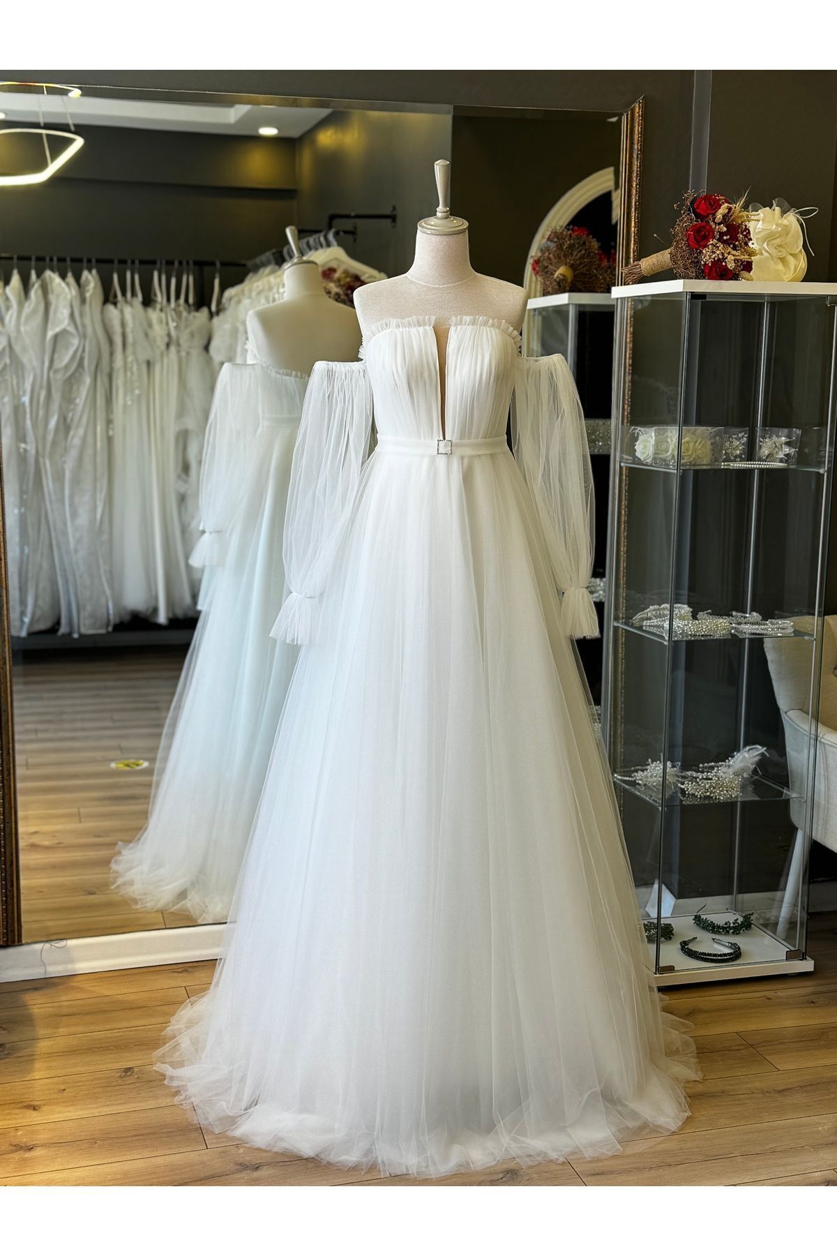 ceinture blanche robe de mariée maxi boy