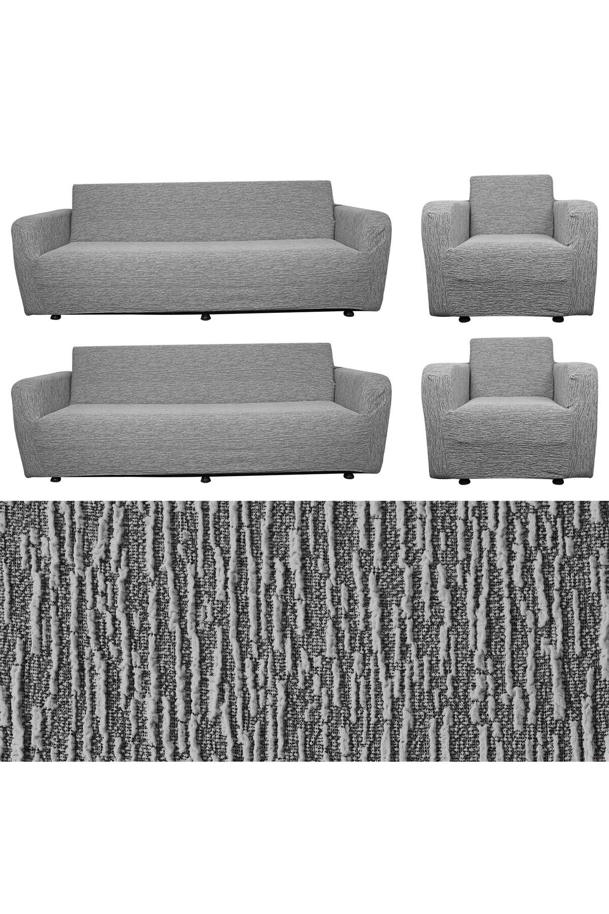 elyar Model Simplu Jacquard 3 3 1 1 Set De Huse Pentru Scaune Din Cauciuc Huse Pentru Canapea Extensibilă Huse Pentru Fotolii - One Size