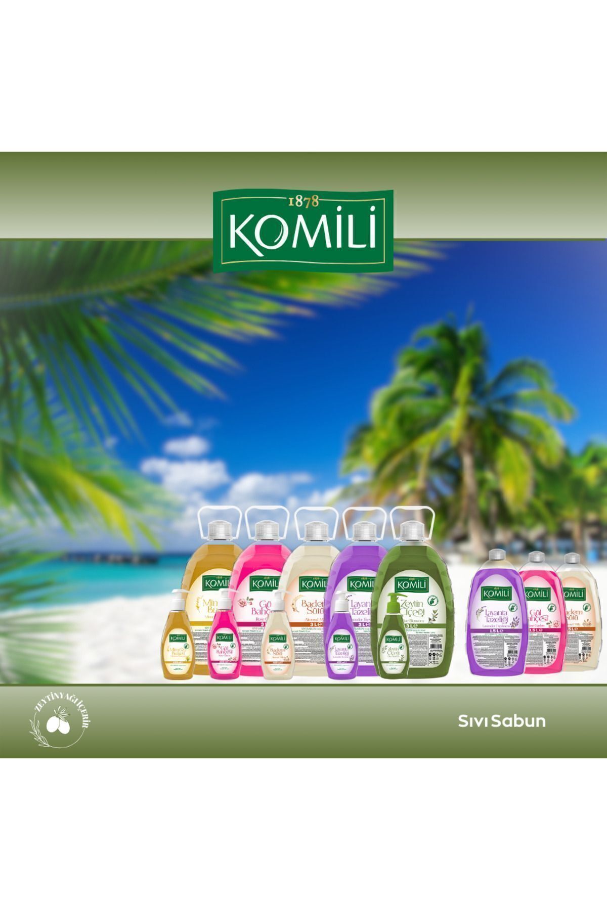 دسته گل صابون مایع 3 لیتری میموسا Komili
