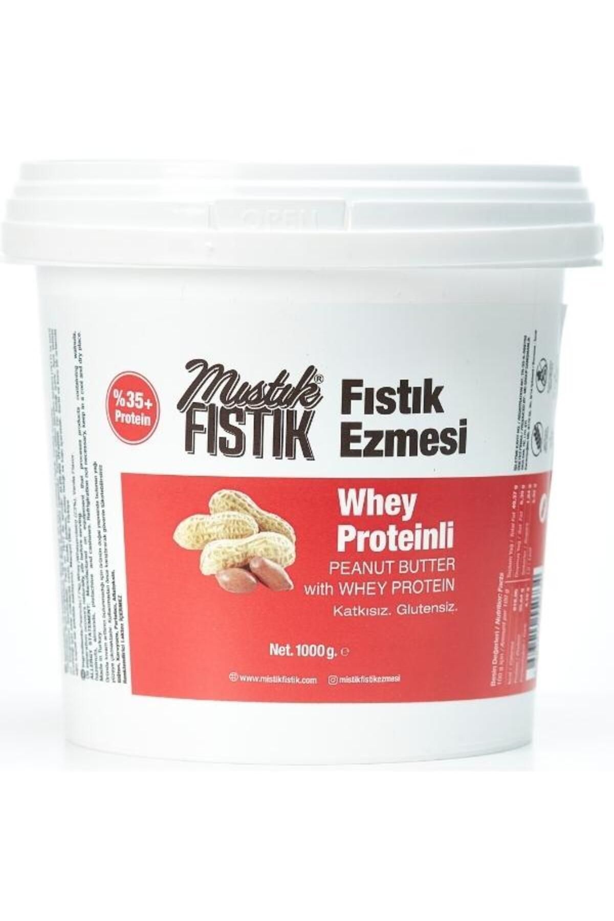 Mıstık Fıstık Whey Proteinli Vanilyalı Fıstık Ezmesi 1 Kg.