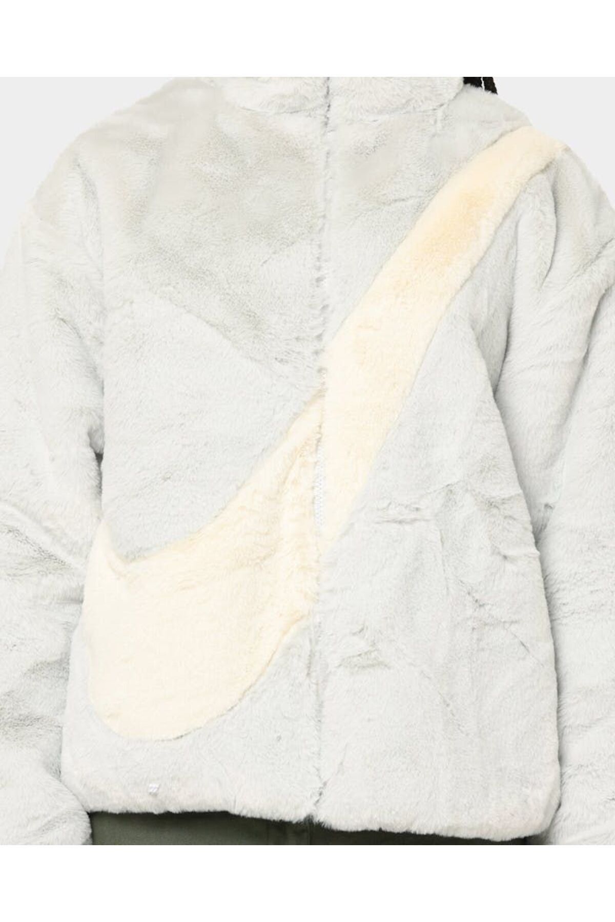 کاپشن ورزشی زنانه Nike مدل Faux Fur Swoosh Nike