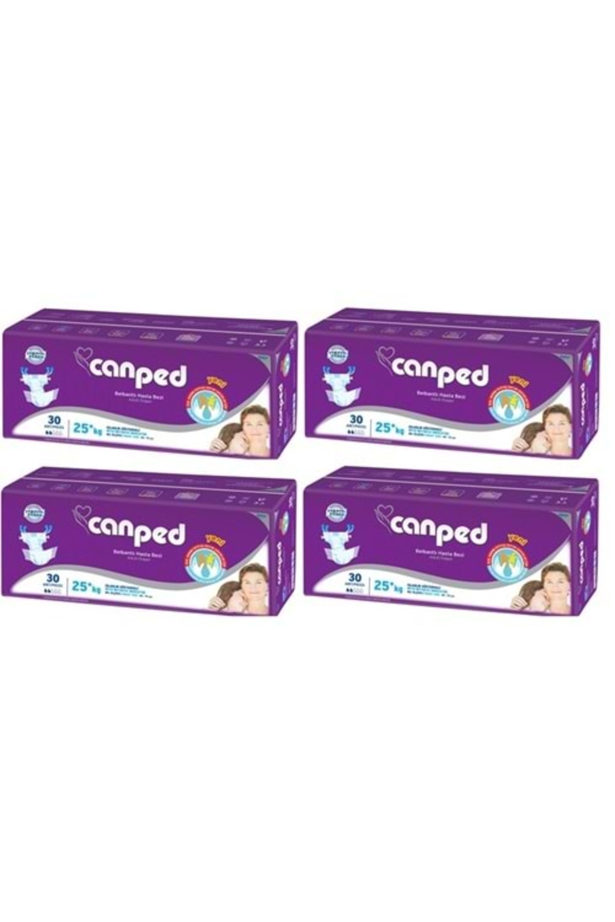 STD Canped Hasta Bezi Çoçuklar İçin Bel Bantlı Tekstil Yüzeyli 120 Adet XS (4Pk*30) ( TEKLİDİR )