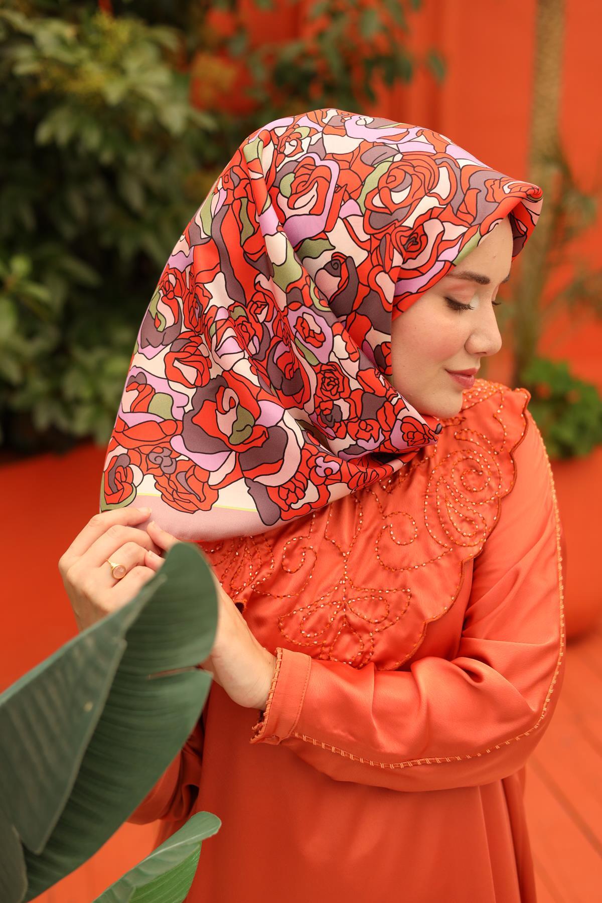 روسری زنانه خانه ابریشم | 11434-09 Silk Home - Image 6