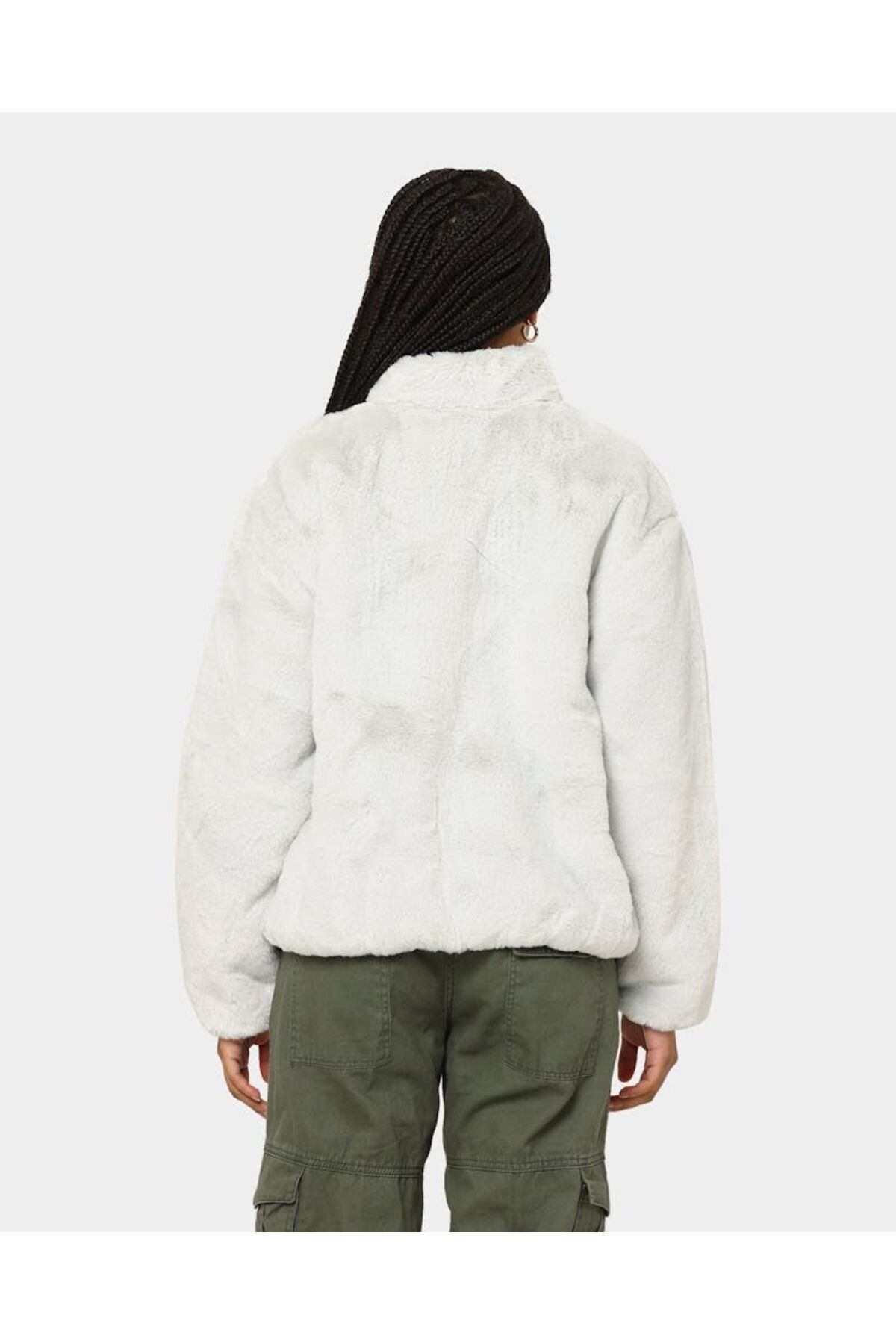 کاپشن ورزشی زنانه Nike مدل Faux Fur Swoosh Nike