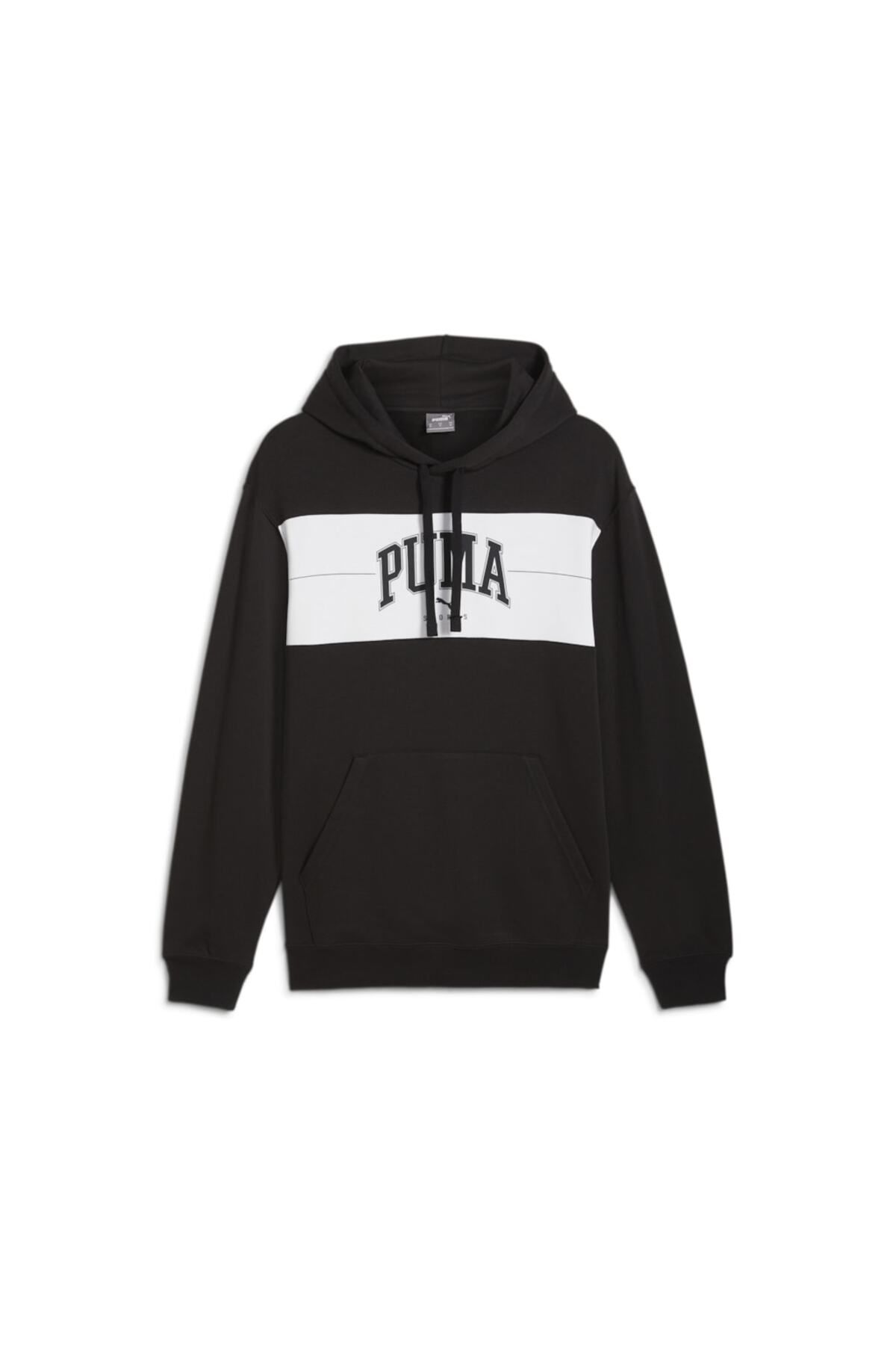 Puma black and white sweatshirt hot sale