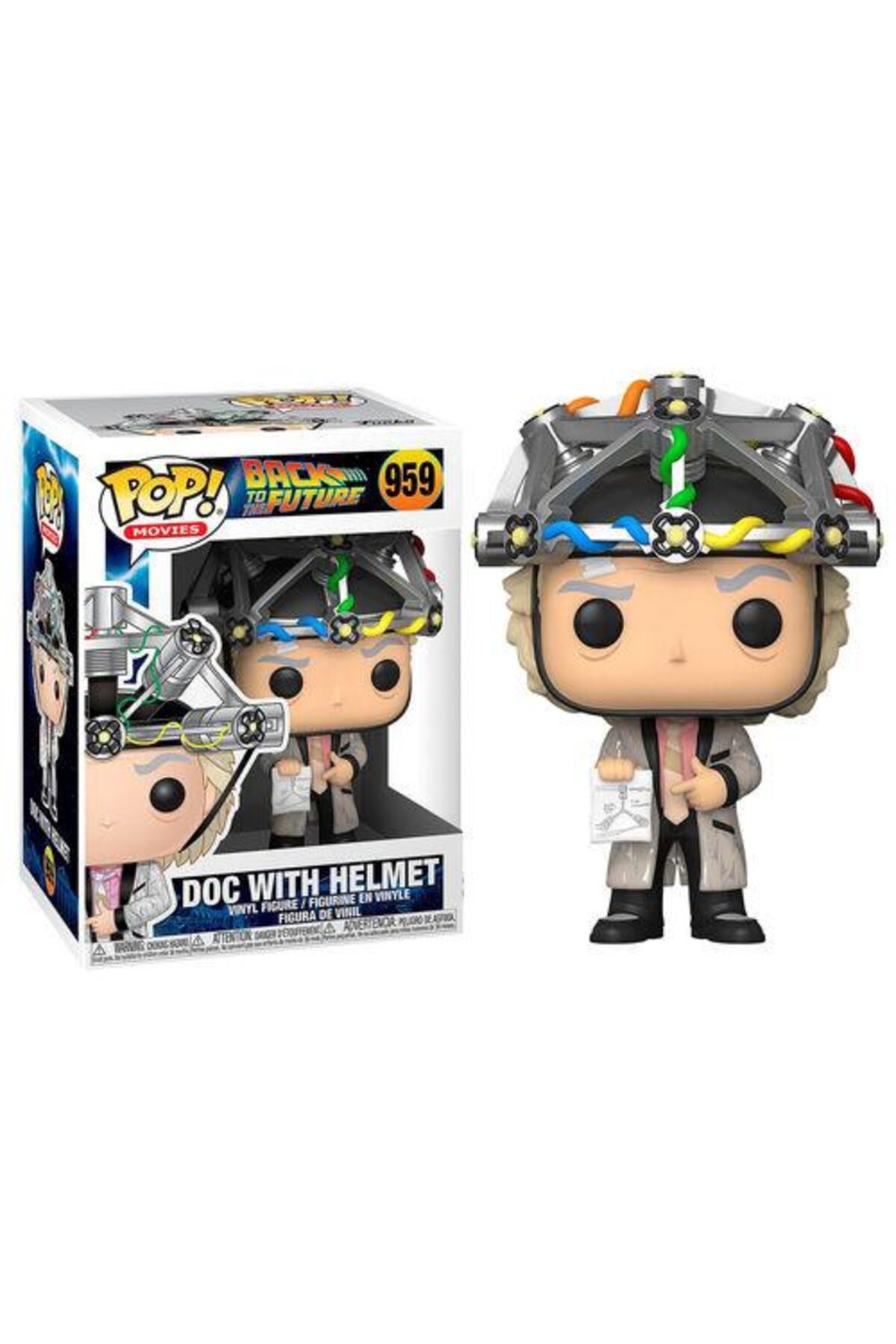 Funko Pop Movies Back To The Future Doc With Helmet Figürü