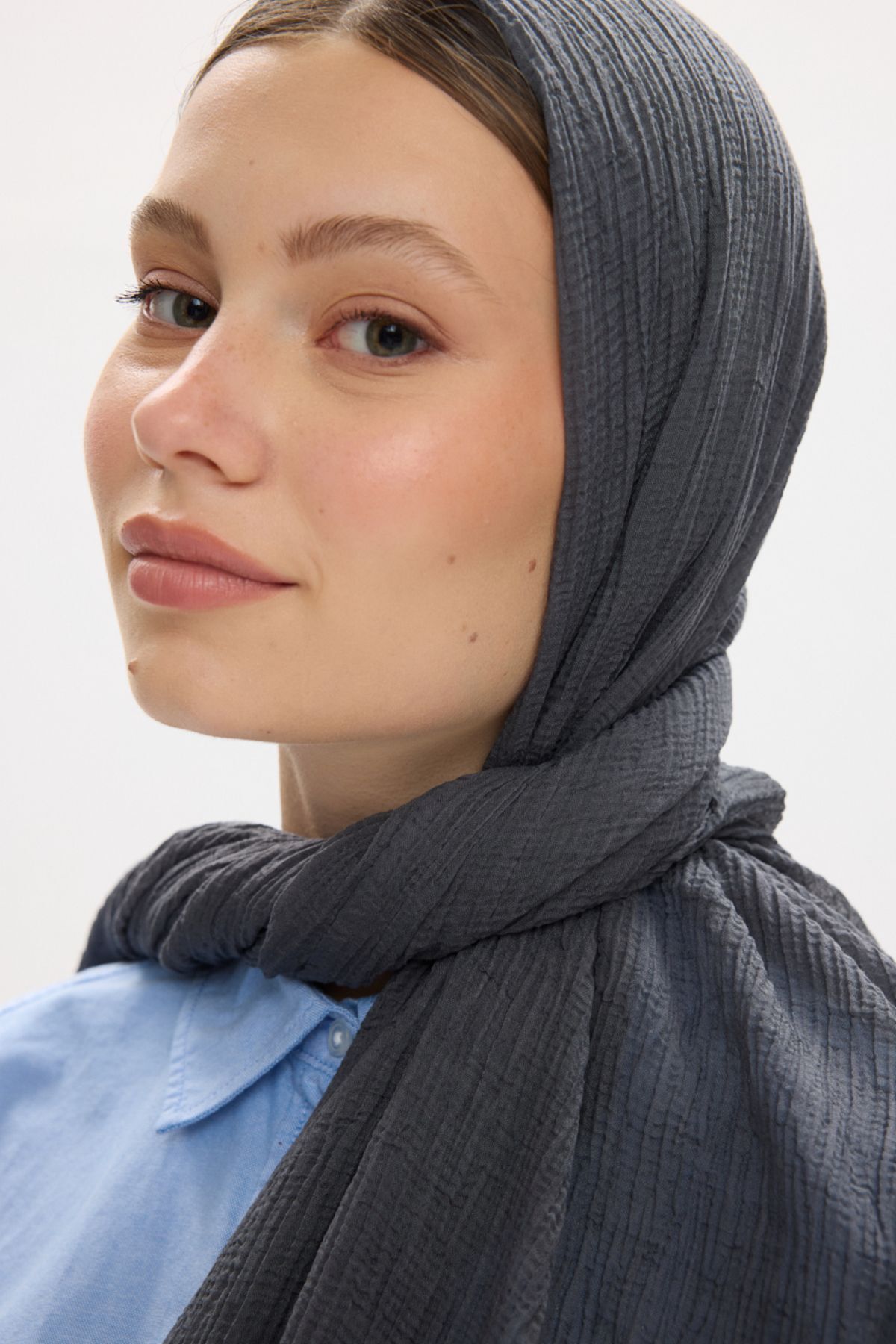 FENZA SCARF-Freya Muslin Wrapped Tasseled Cotton Shawl 7