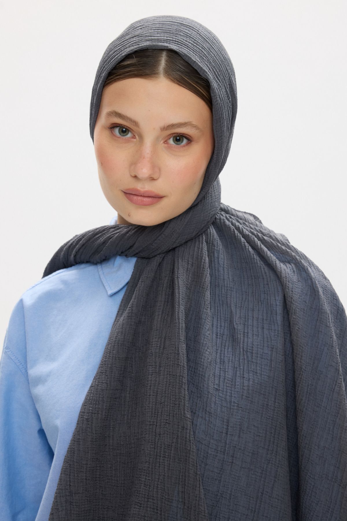 FENZA SCARF-Freya Muslin Wrapped Tasseled Cotton Shawl 5
