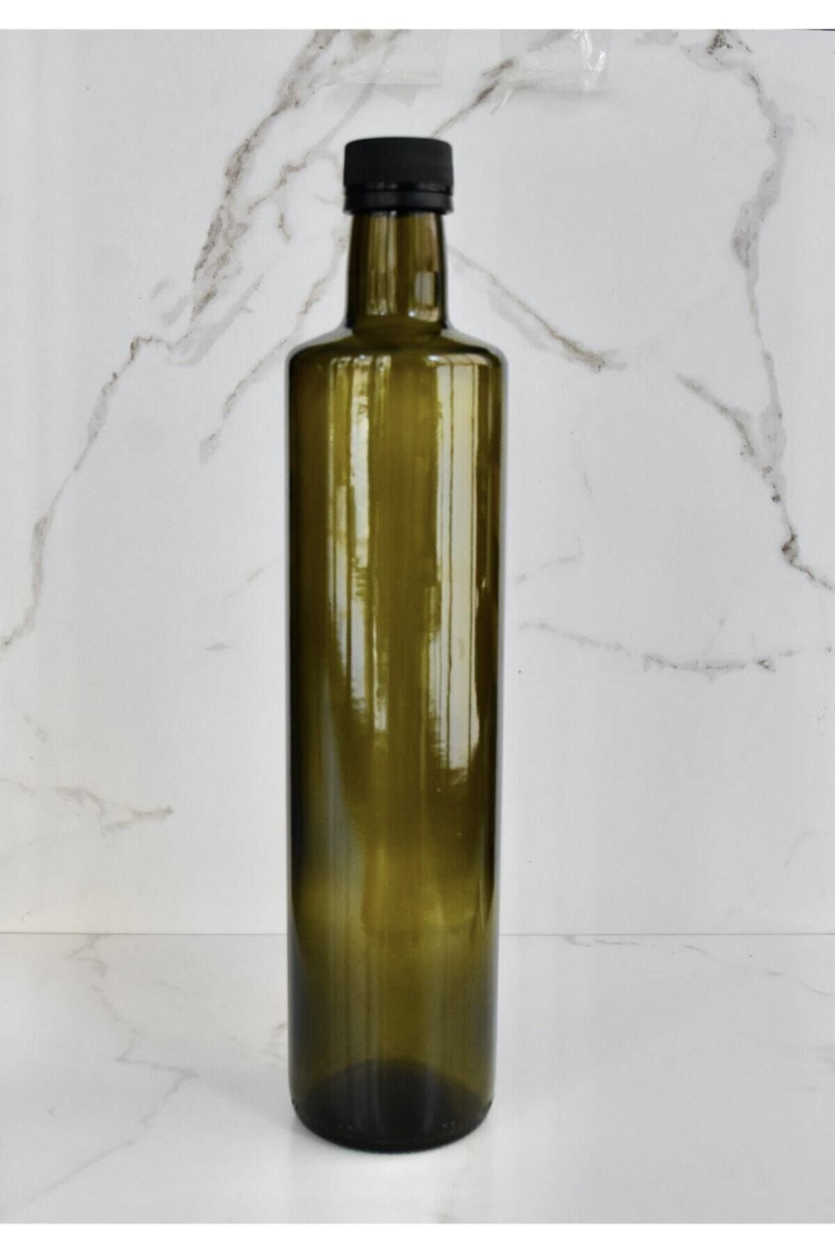 Black Lid Green Glass Bottle Olive Oil Dispenser 75 Cl 50 Mm 750 ml 2 pcs