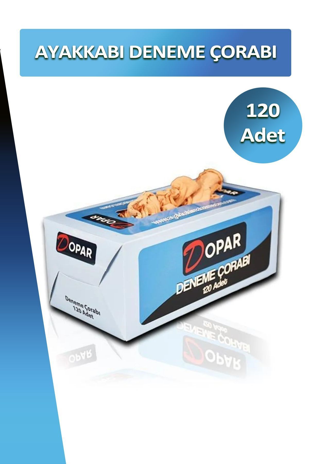 Ayakkabı Deneme Çorabı Tek Kullanımlık 120 Adet - 4