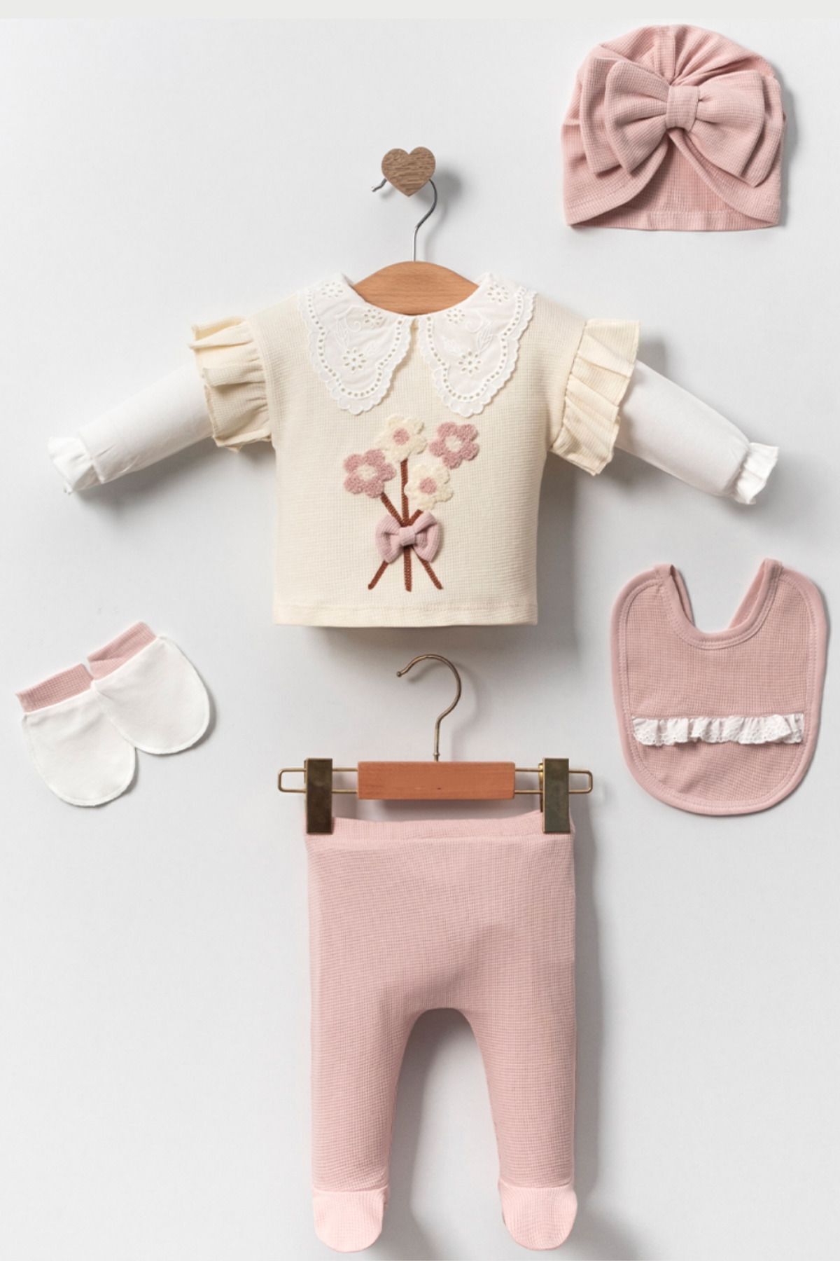 ست نوزادی دخترانه صورتی Cherub Baby | 239099 اورجینال - تصویر 3
