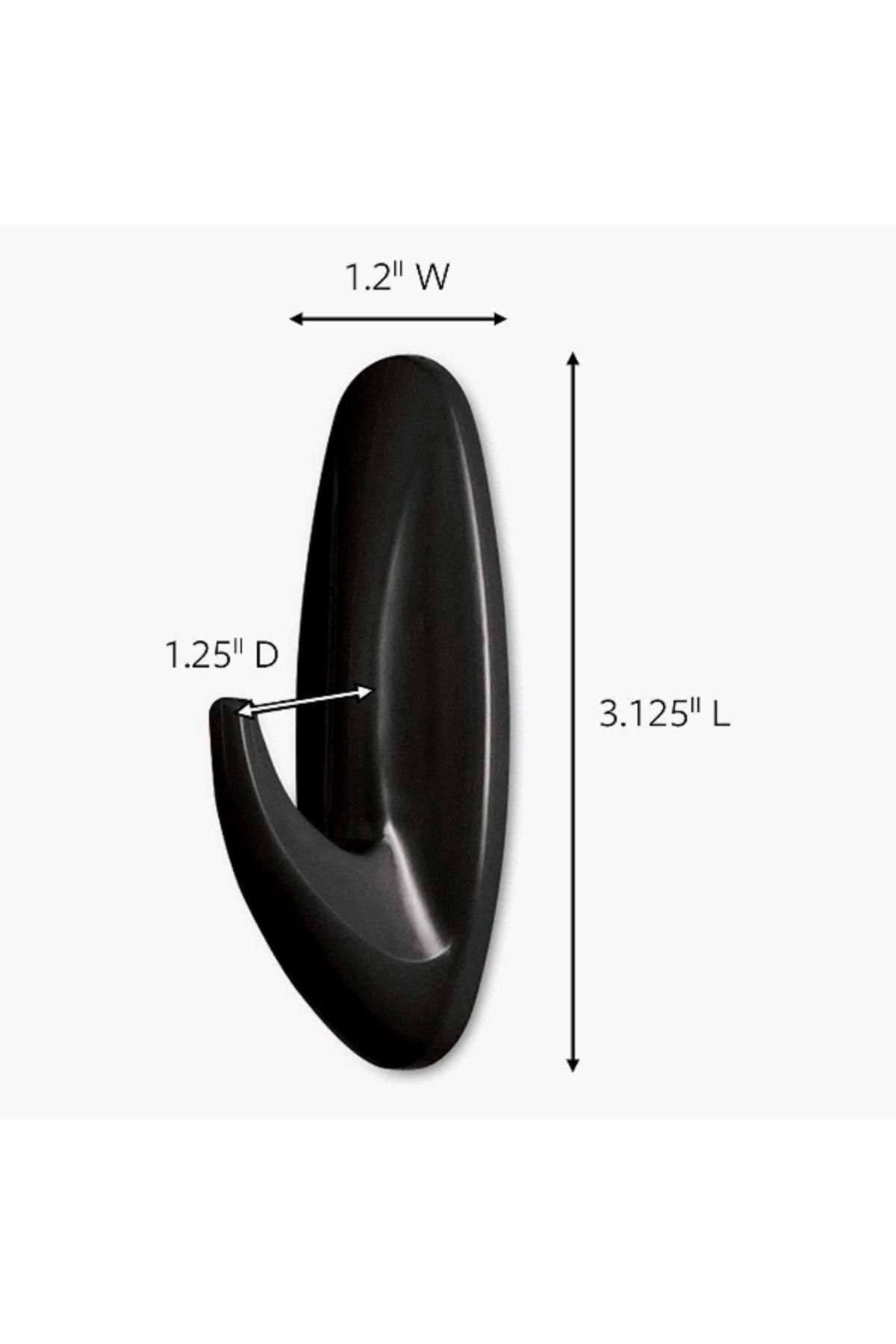 3M-Slate Finish Hooks - Set of 2 2