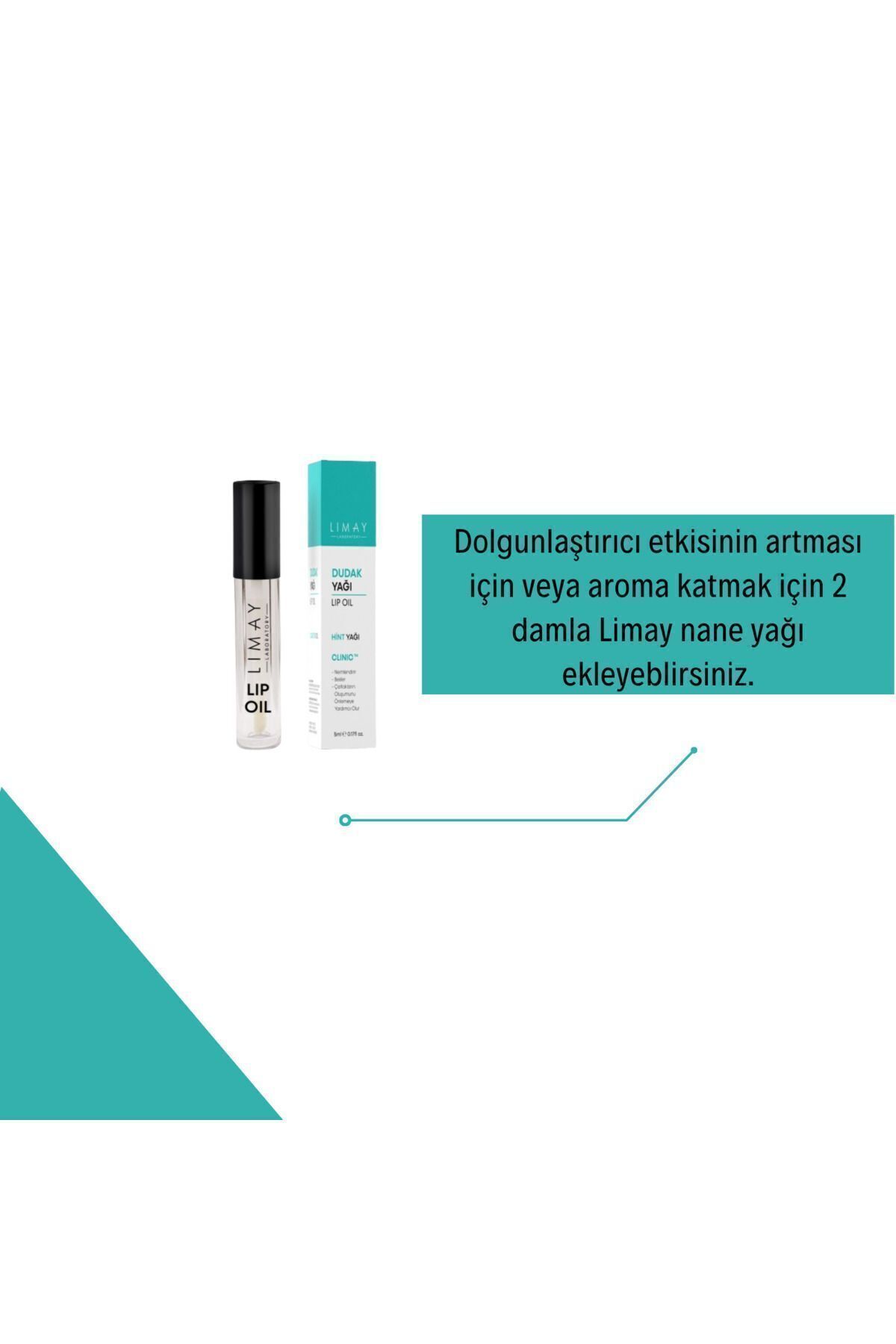 LİMAY-100% Organic Pure Lip Oil - Lip Oil, Moisturizing Nourishing, Cold Pressed Castor Oil 3