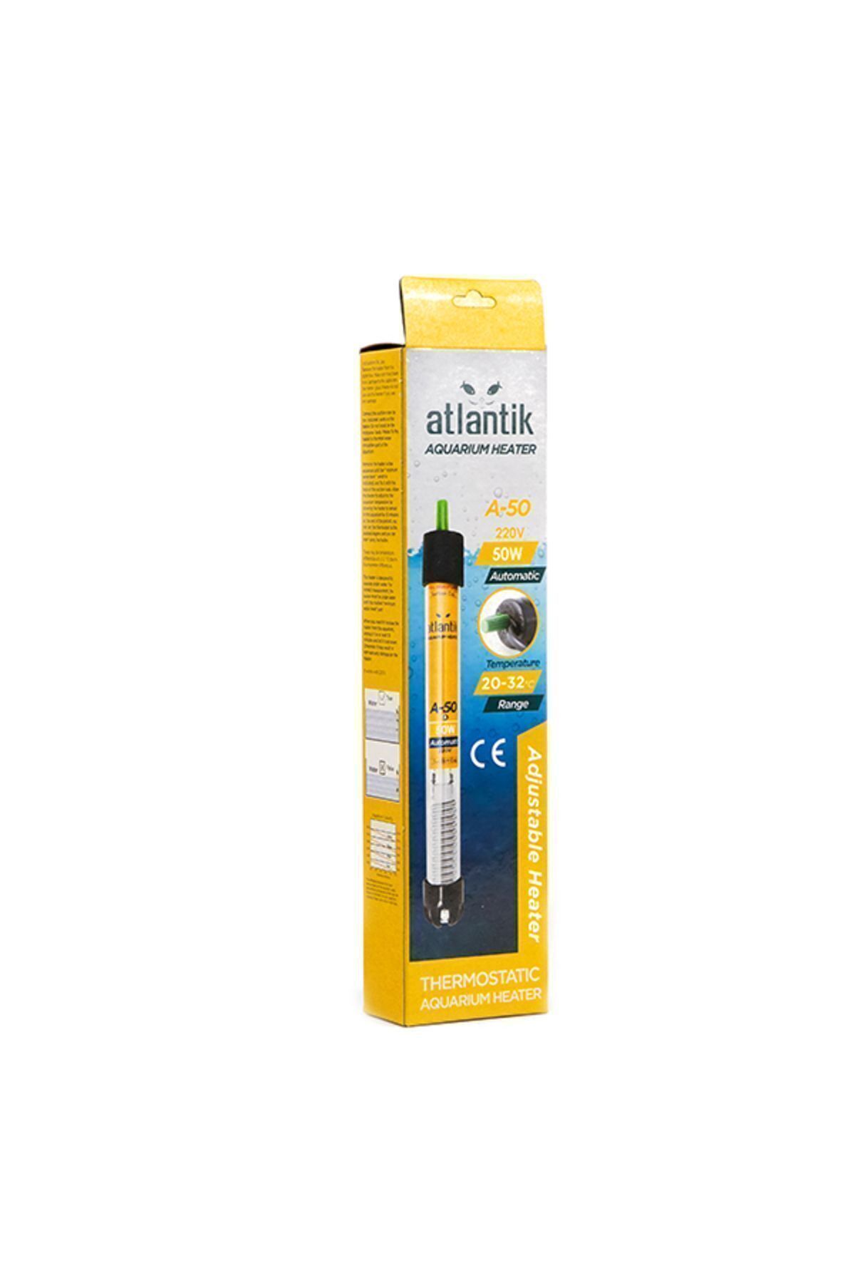 TROPİKAL Atlantik 50 W Termostatlı Akvaryum Isıtıcısı