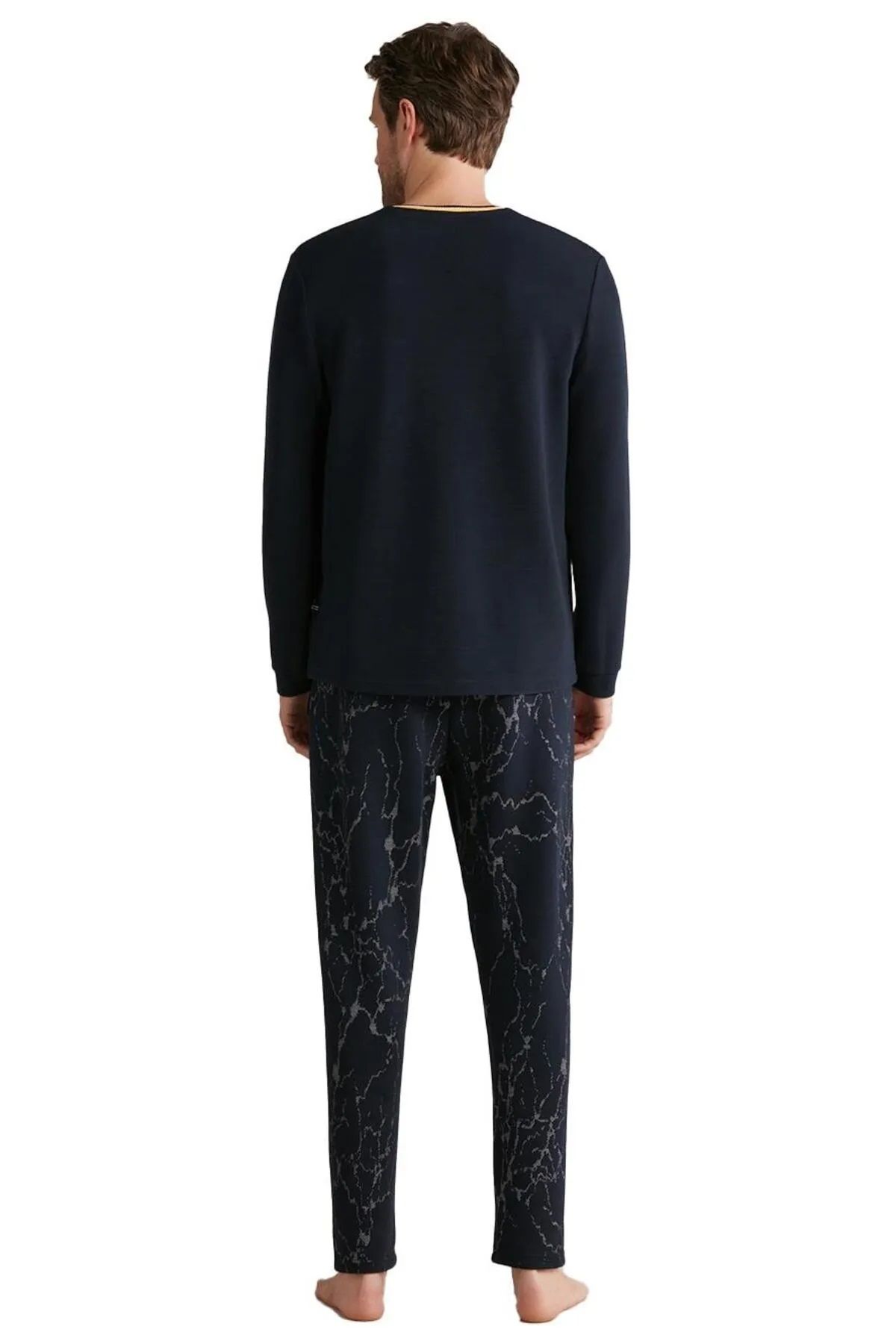 ست پیژامه مردانه NAUTICA دارای مجوز V NECK PRAWHERING SWEVE PAJAMA Nautica
