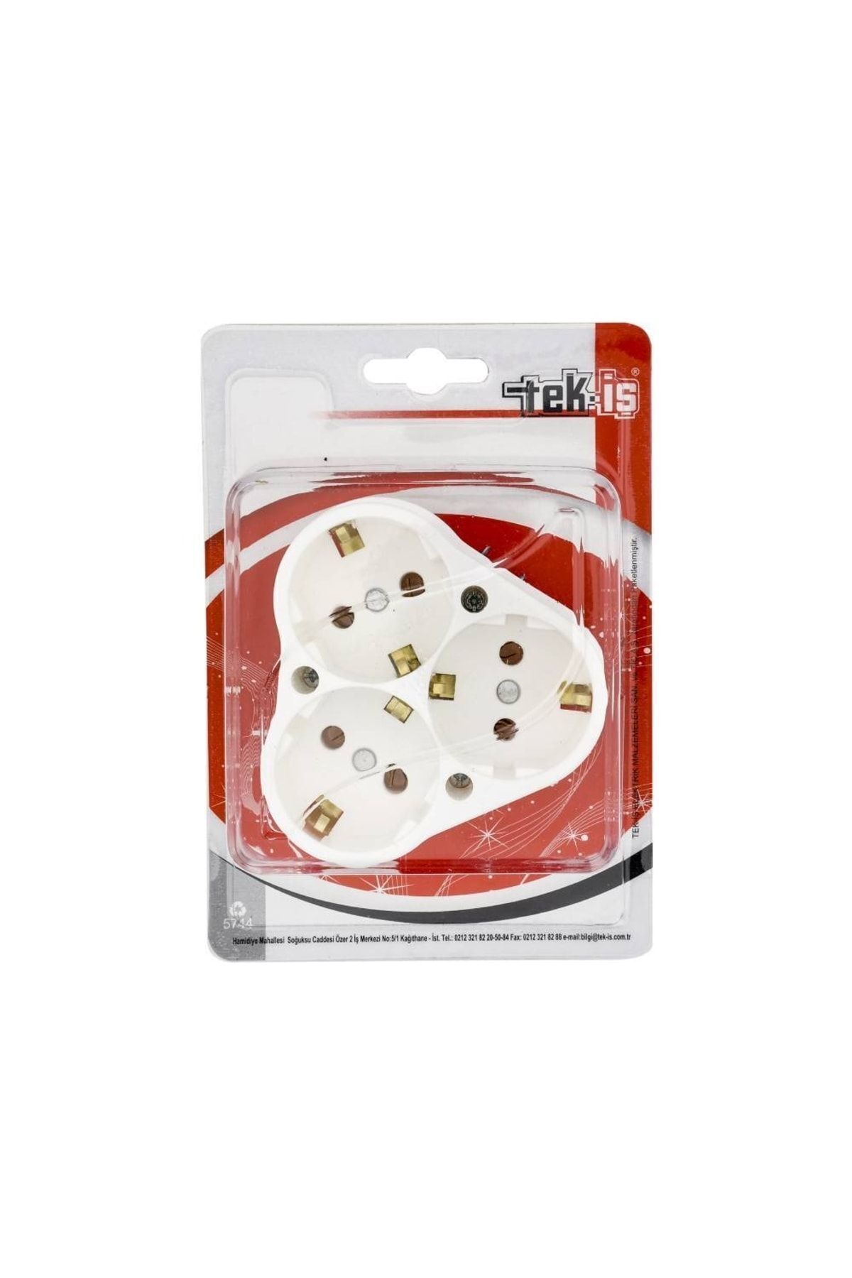 Tek-İş-Flush Mounted Triple Grounded Socket 6