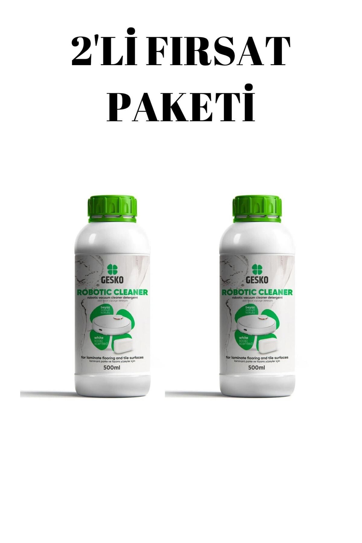GESKO Robot Süpürge Deterjanı Beyaz Sabun Kokulu (2x500 ml )