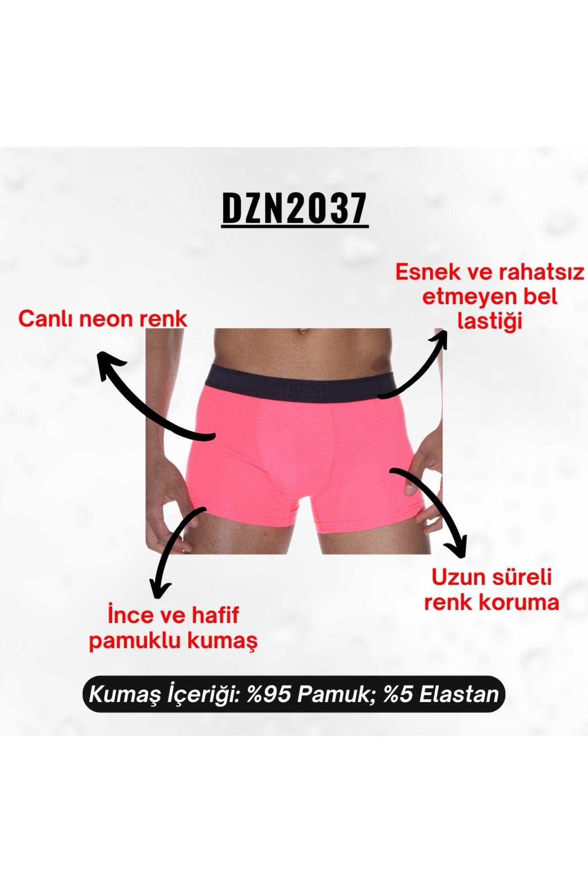 darkzone-Neon Pink Men's Boxers 6