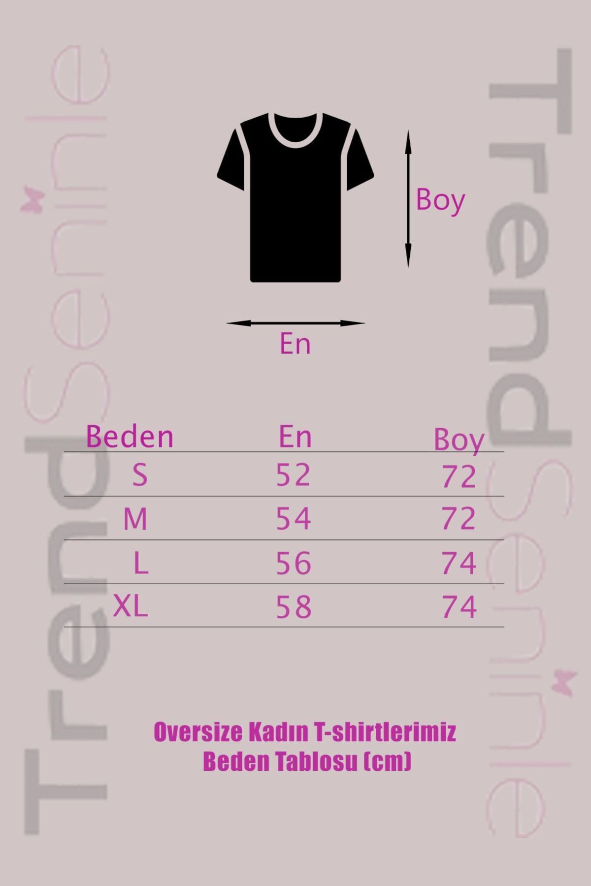 Trendseninle-Tricou supradimensionat cu imprimeu Bej Tasmania de damă 5