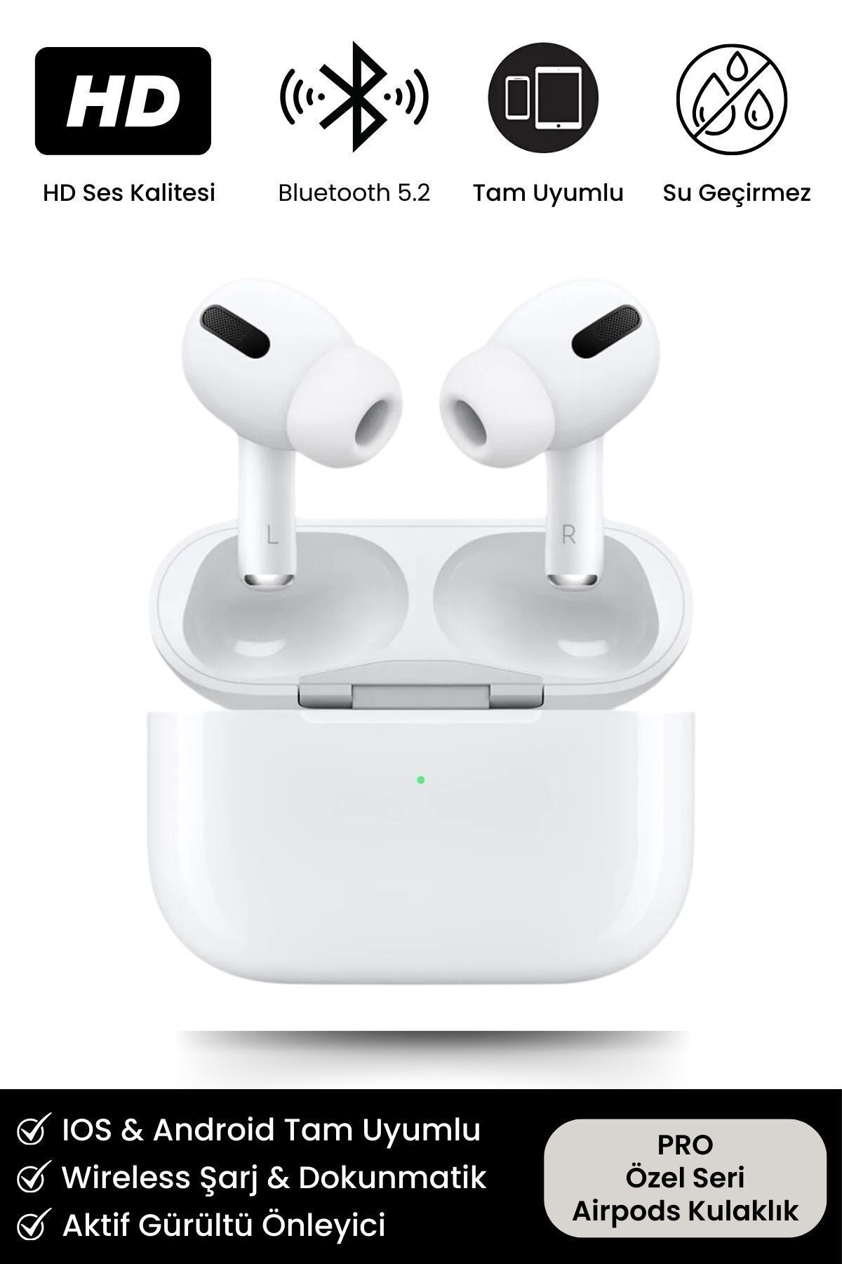 RAEES Pro Ios Android Uyumlu Yeni Nesil Bluetooth Kulaklık Premium Özel Seri Kulak İçi Kablosuz Kulaklık