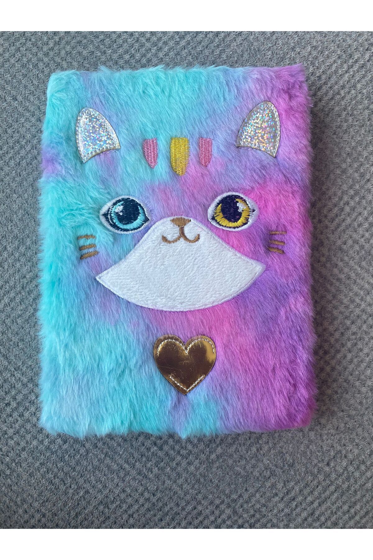 BLA GROUP-Cute Plush Cat Notebook, Memory Book, Memory Book, Diary 7