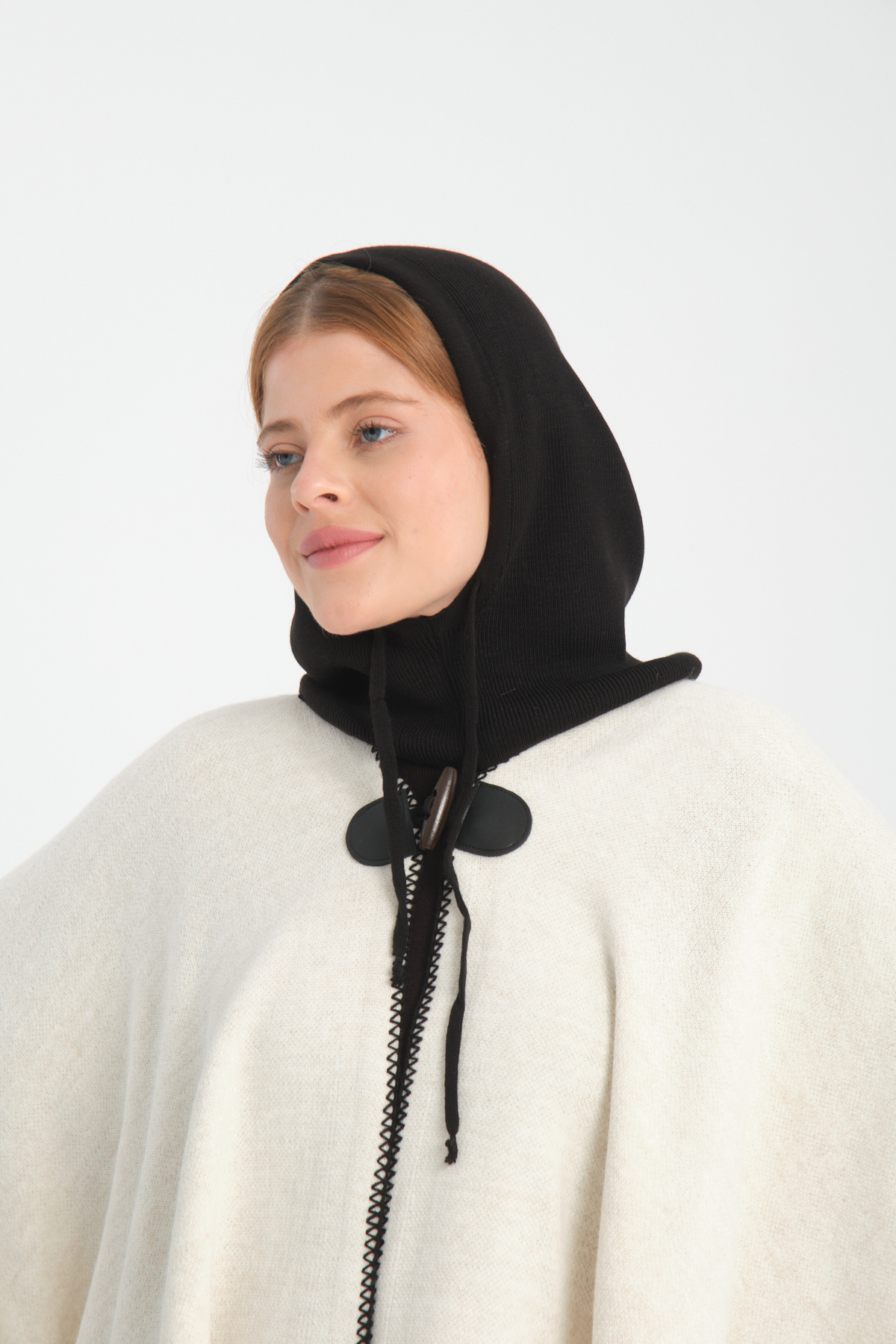 VEGA MODA Ayarlanabilir Triko Başlık, Balaclava, Triko Başlık, Bere, Kapüşonlu Başlık, Triko Örgü Balaclava görsel 7