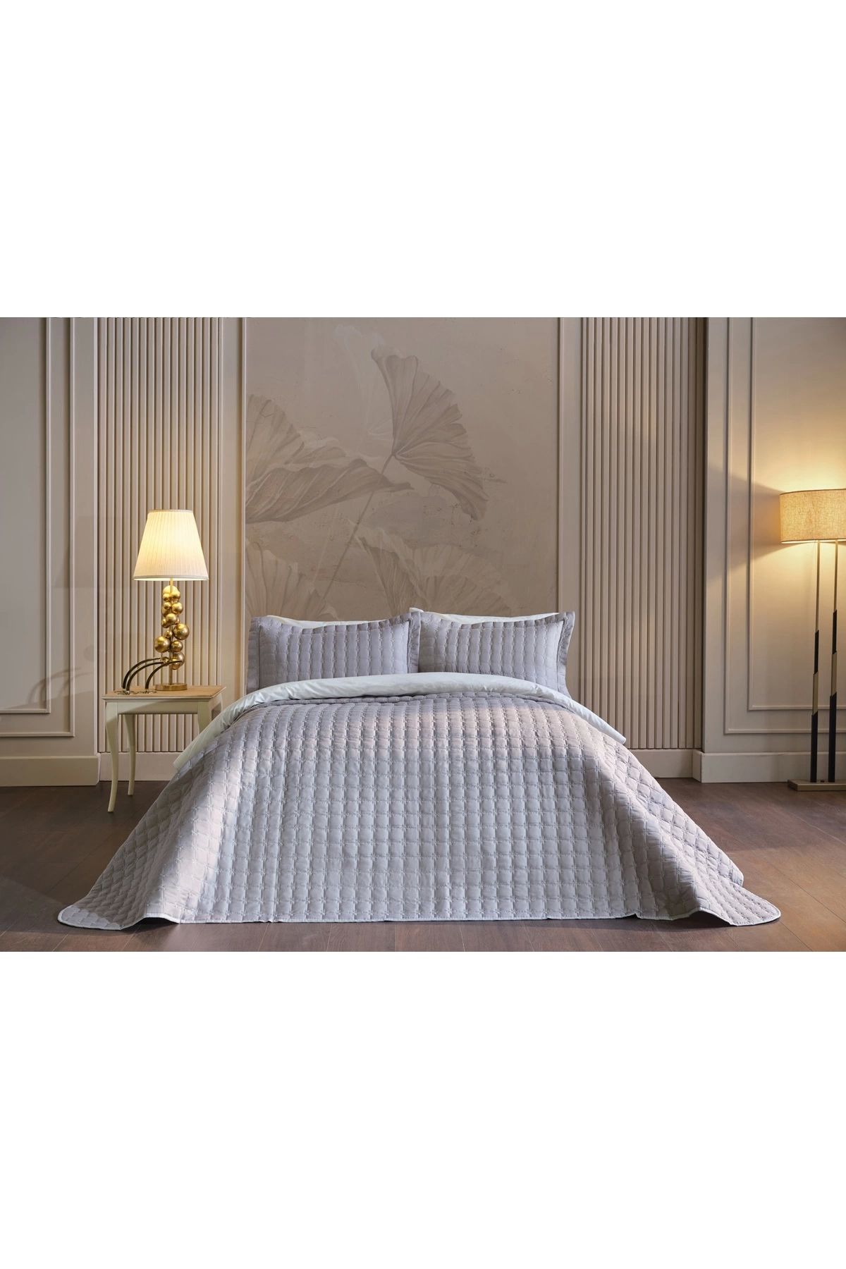 Doqu Home-Flash Double Bedspread - Gray 2