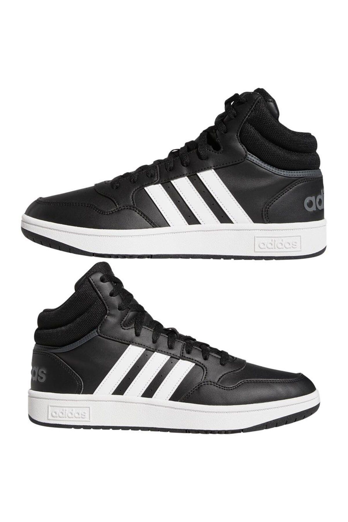 adidas Hoops 3.0 Mid Cblack ftwwht gresix Gw3020 Trendyol