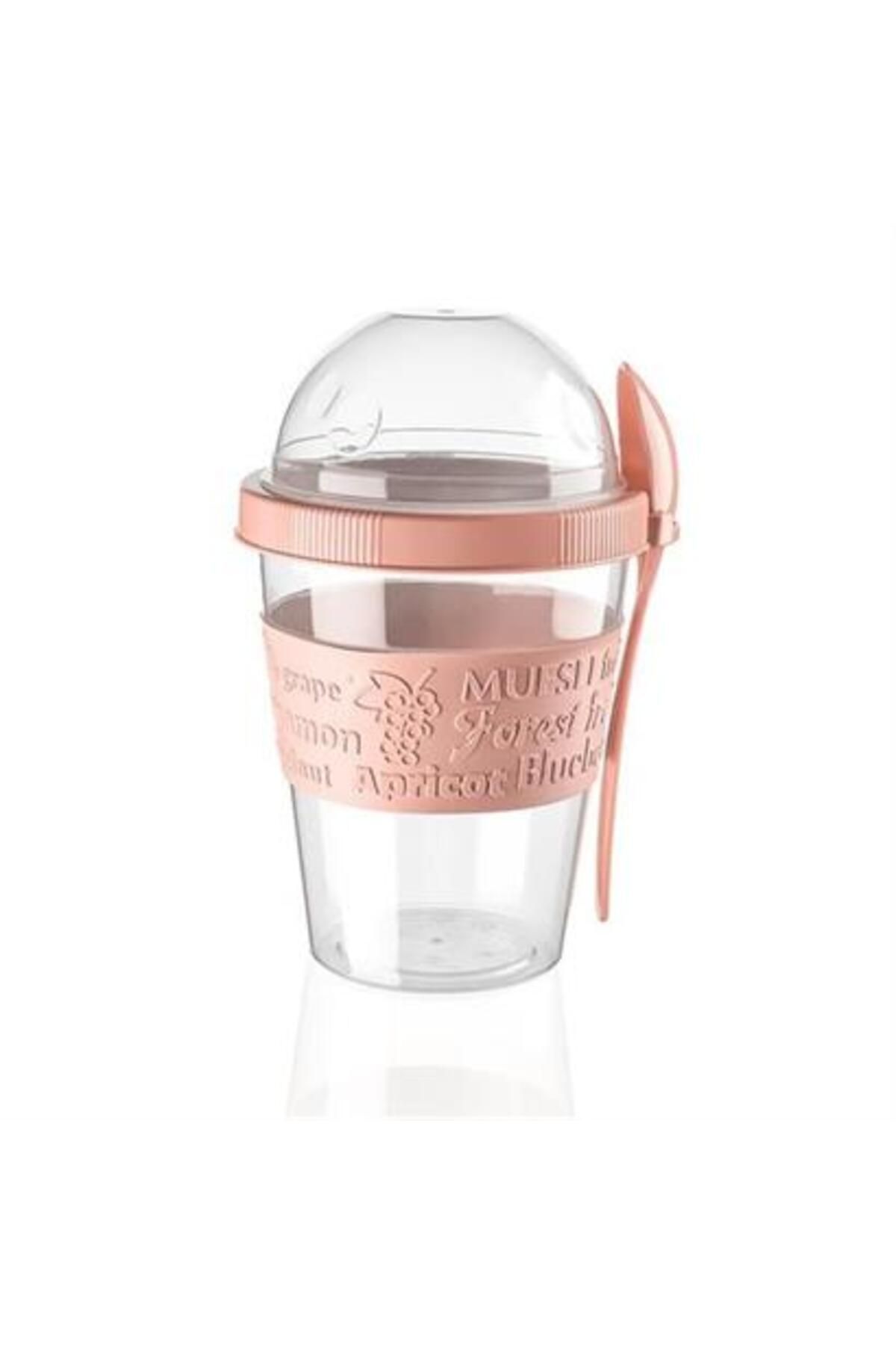 Buffer-Armın Shopzum - Practical Portable Fruit Yogurt Container with Lid and Spoon 5