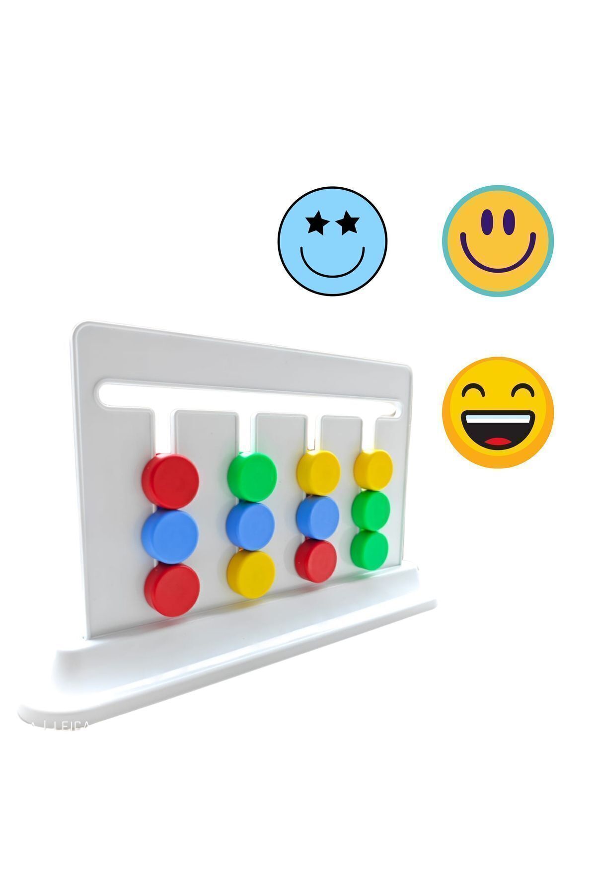 Tor Toys Renkli Rubik Abaküs Montessori Zeka Oyunu - Eğitici ve Eğlenceli - Super Four Colors fotoğrafı 6 (önizleme)