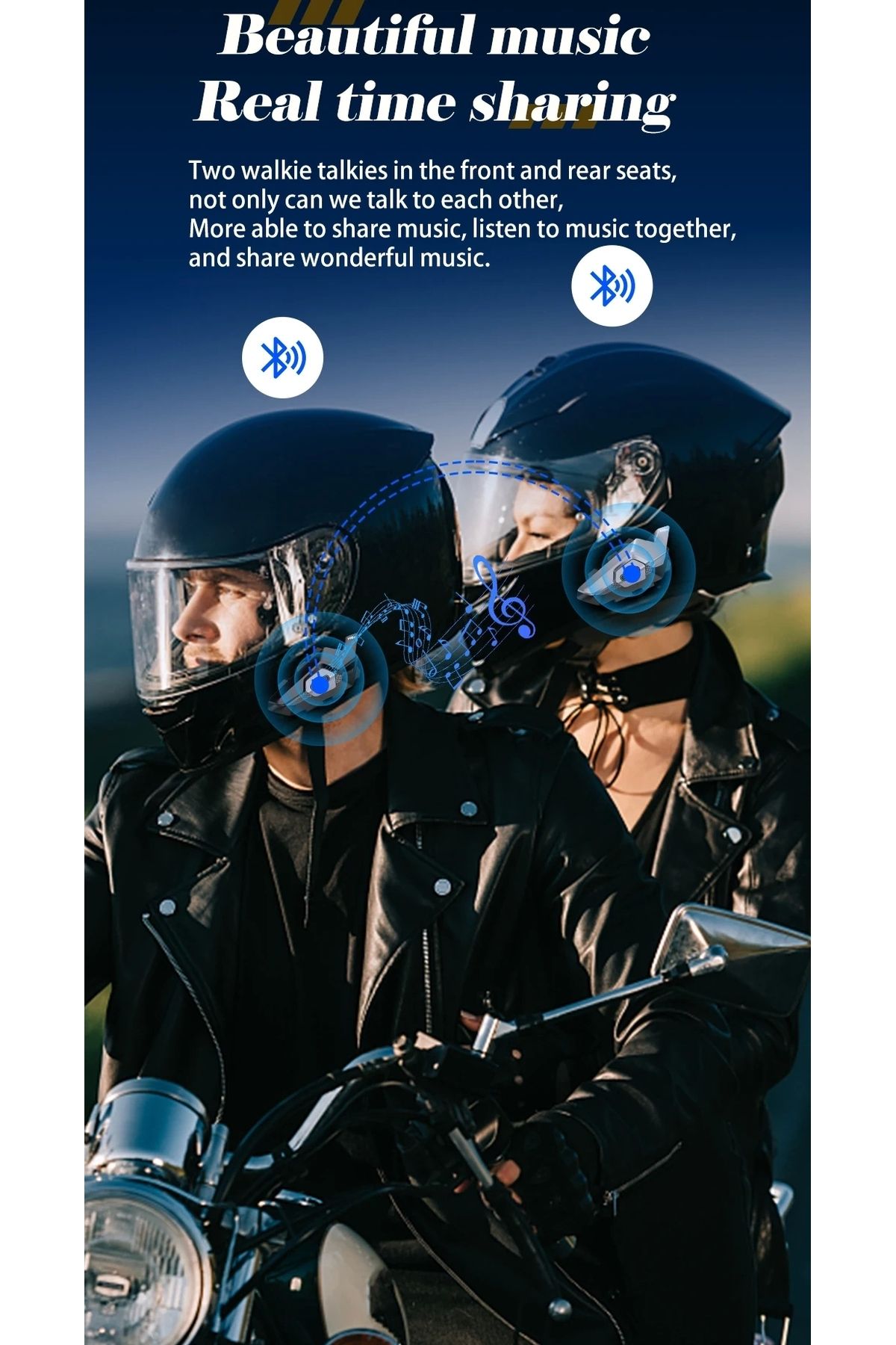 Blackbird Game Center-Hysnox 8 Person Connected 2,000Mt Intercoom Fm Helmet Intercom Headset H9X 2