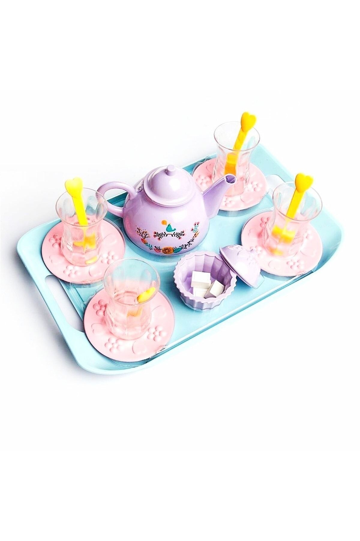 Çay Evcilik Ve Mutfak Seti Çay Vakti Ince Belli Set 15 Parça Evcilik Ve Mutfak Seti Oyuncak Seti