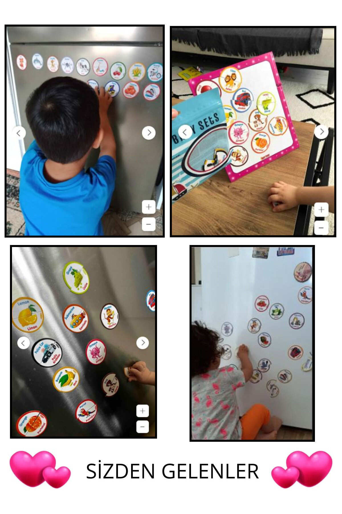 Schmülzer Baby Manyetik Puzzle 2'li Magnet Puzzle - Hayvanlar,meyveler,taşıtlar fotoğrafı 2 (önizleme)