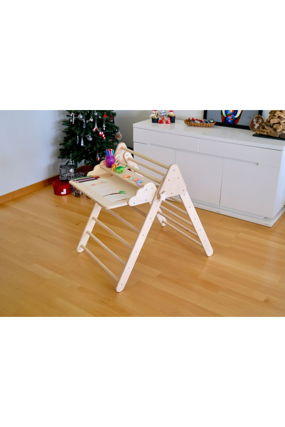 KIDOPPO Tırmanma Üçgeni için Masa Aparatı | Üçgen için Aktivite Merkezi Dönüştürücü | Masa Aktivite Aparatı fotoğrafı 3 (önizleme)