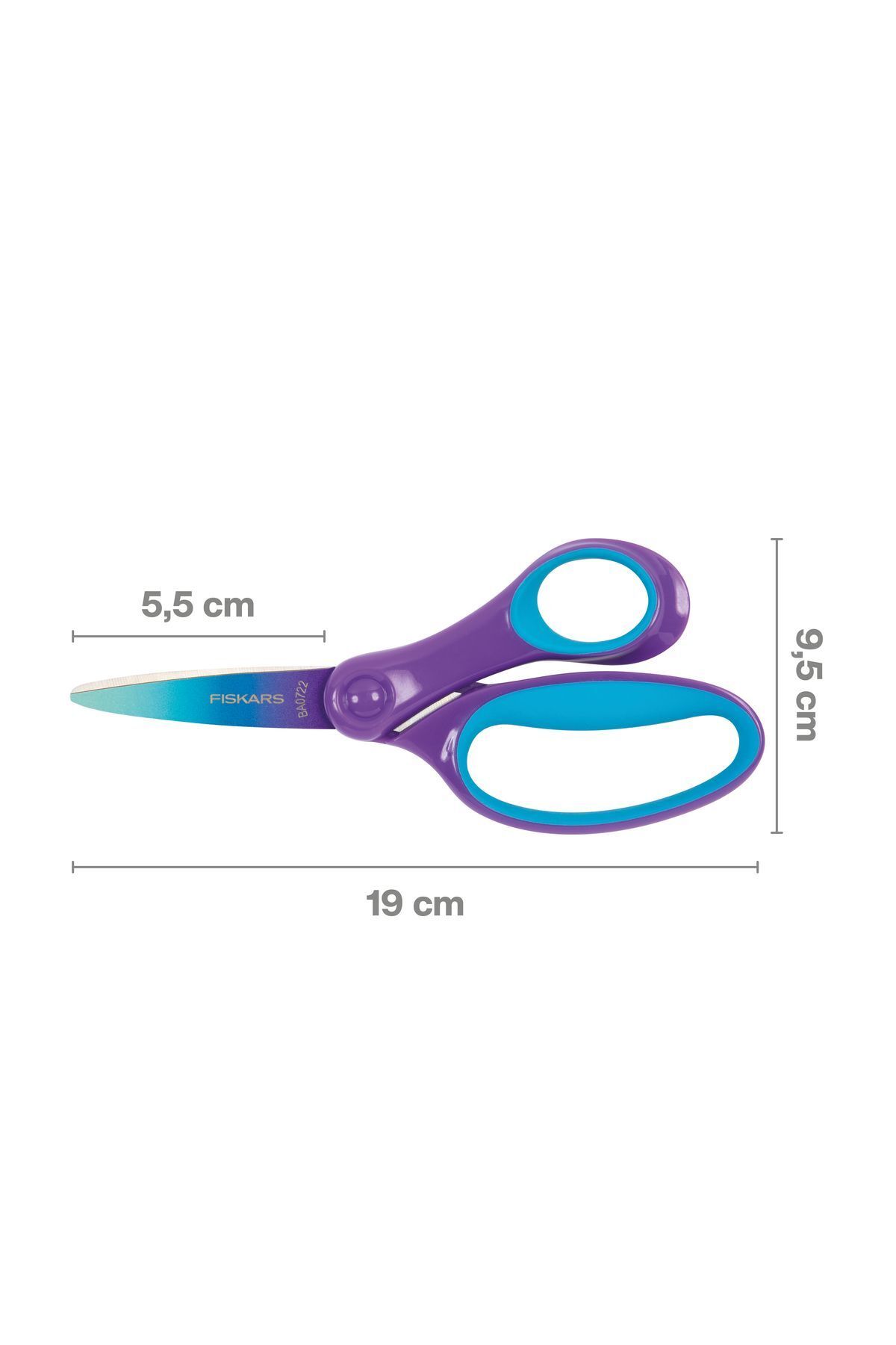 FiSKARS-Purple Big Children's Scissors - 15 Cm 7