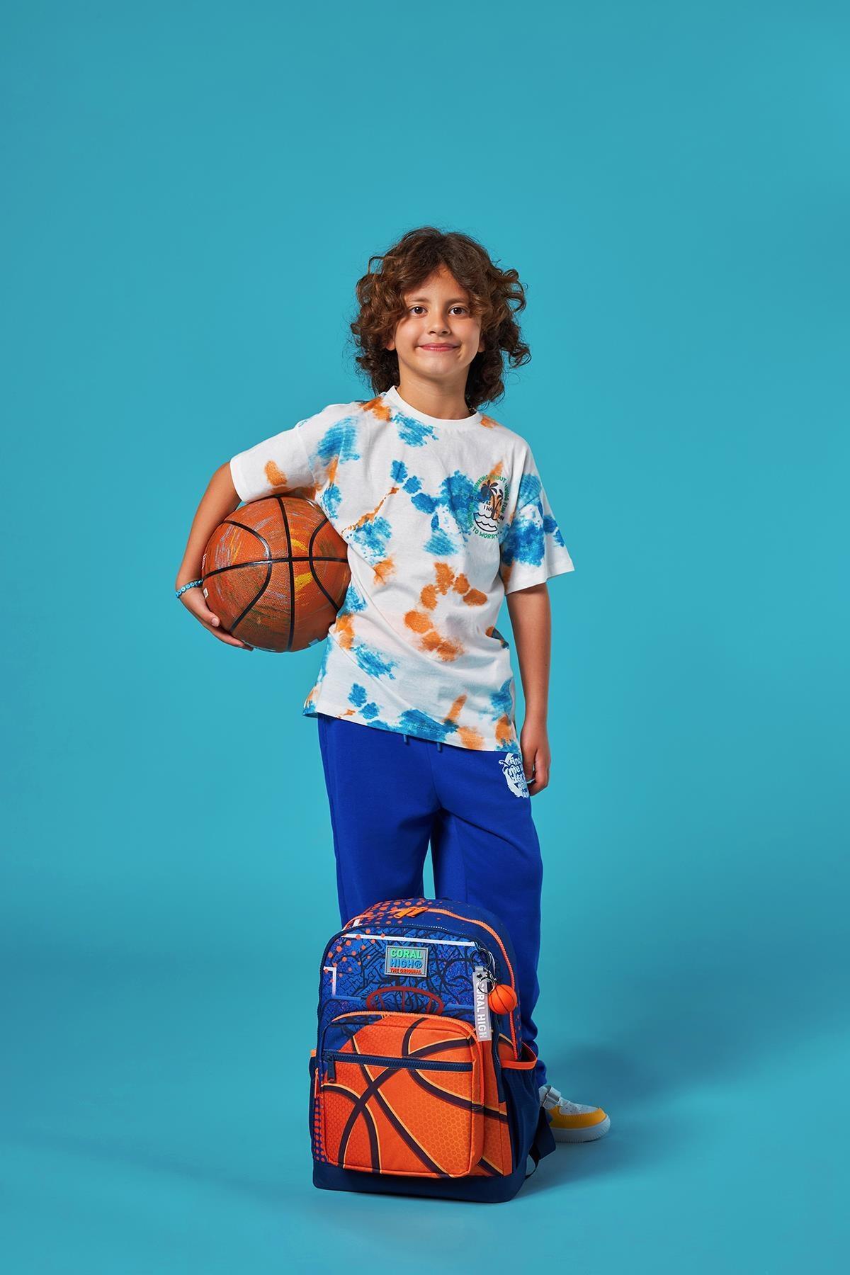 کیف مدرسه  نارنجی کورال های | K74E اورجینال - تصویر 3