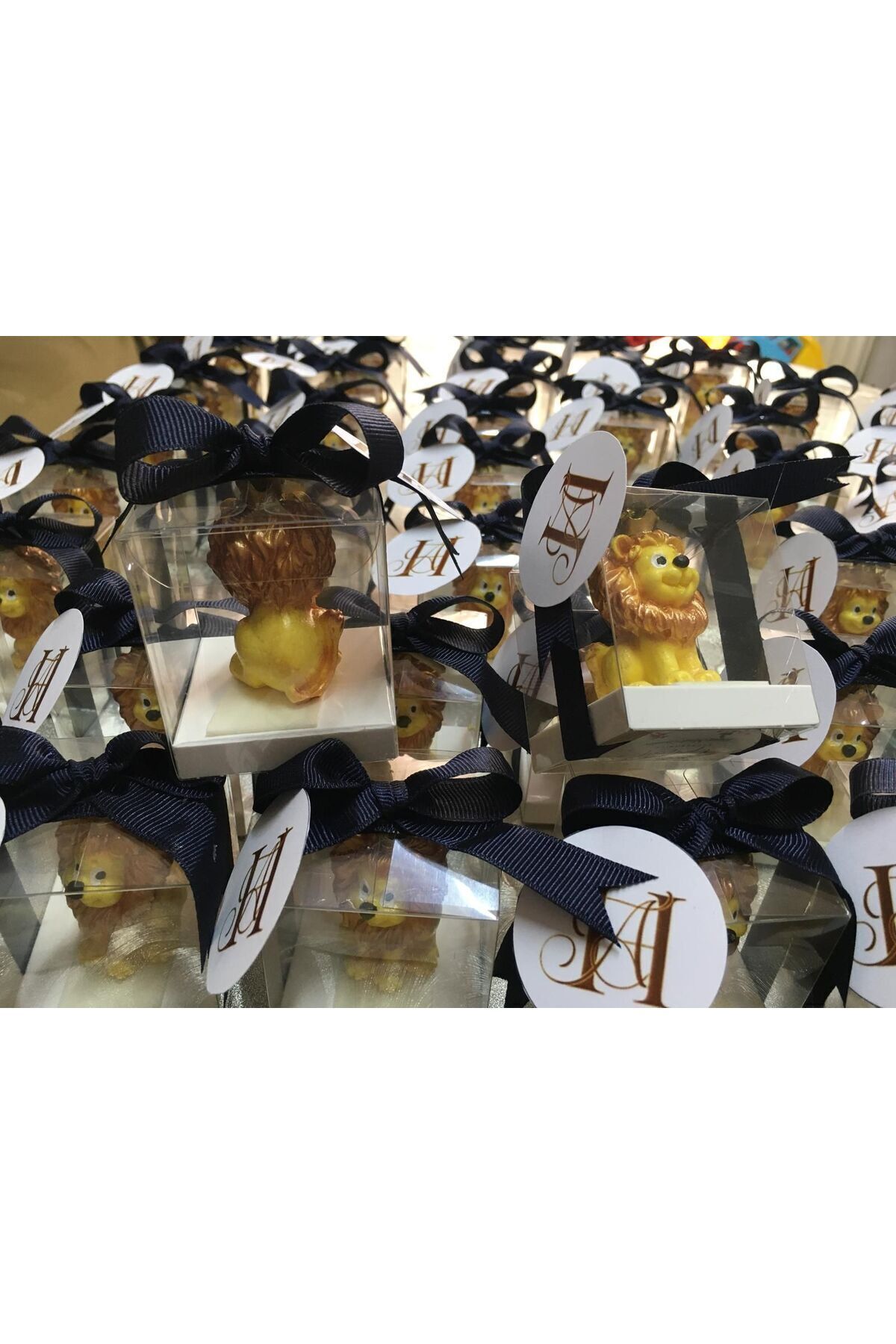 Opulent Accessories-Birthday Lion Candle - 10 Pieces Baby Shower, Circumcision Souvenir and Baby Shower Gift 5