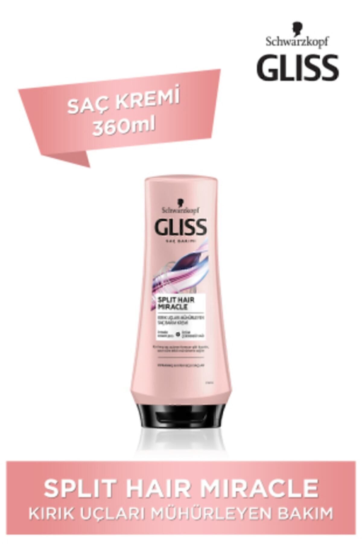 نرم کننده 360 میلی لیتری شوارتسکف گلیس اسپلیت مو میراکل Gliss