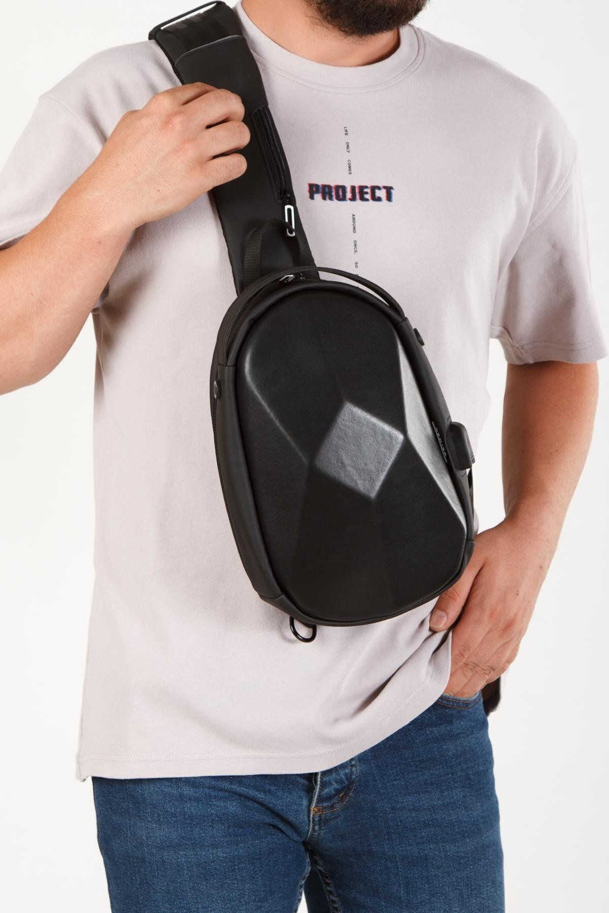 کوله پشتی زنانه مشکی Newish Polo | NP-2405-UZİKO اورجینال - تصویر 2