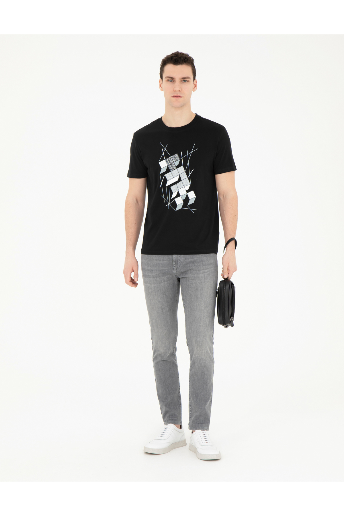 تی شرت مردانه پیر کاردین | 50281082-VR046 Pierre Cardin - Image 4