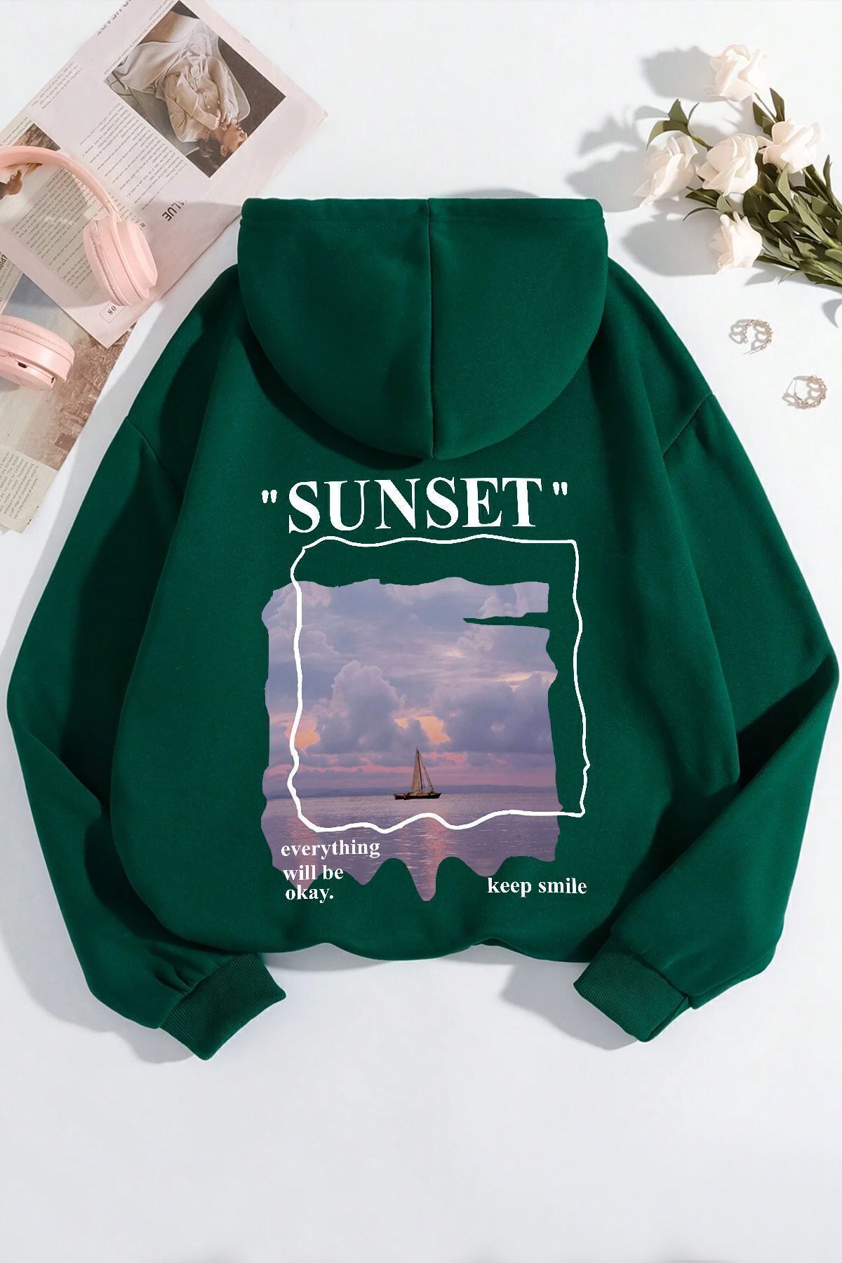 sweat shirt sous la pression de sunset unisex
