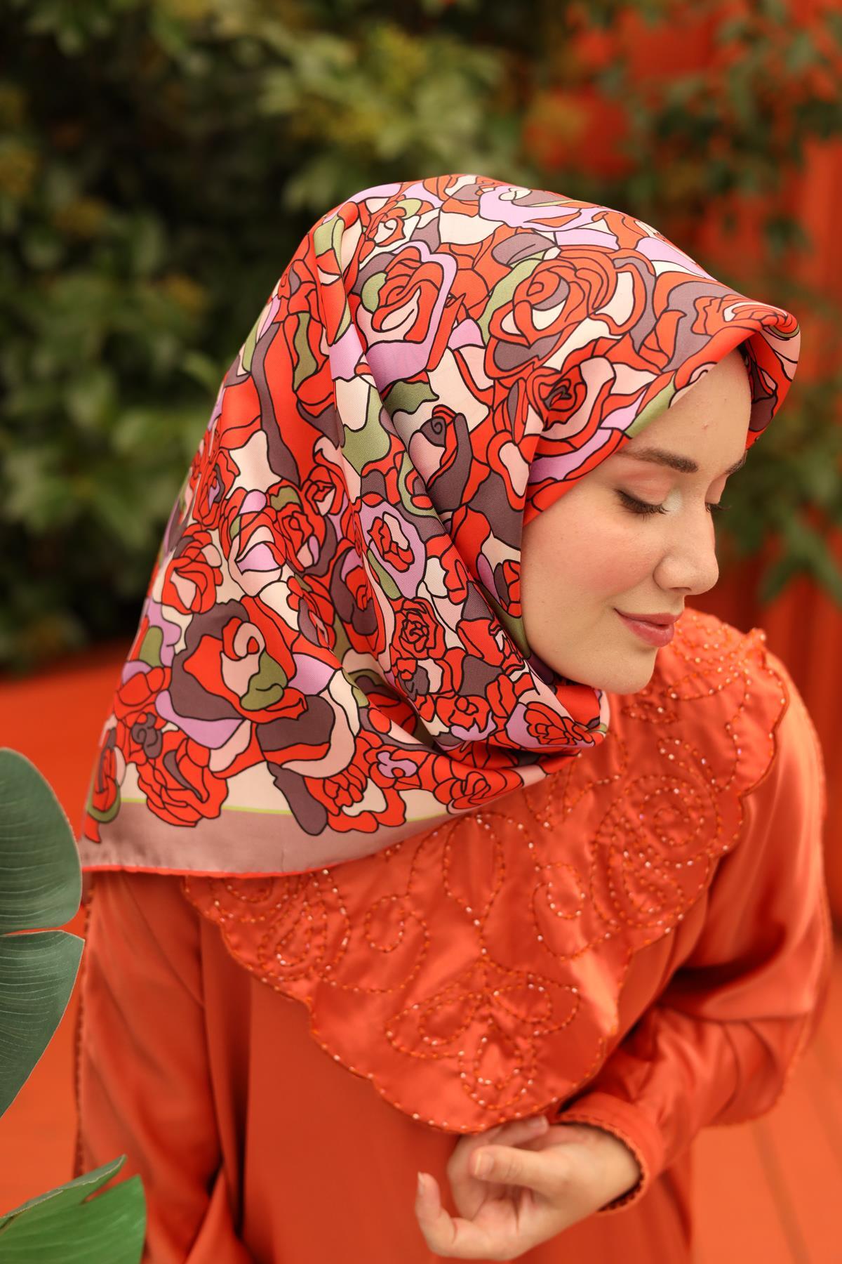 روسری زنانه خانه ابریشم | 11434-09 Silk Home - Image 4