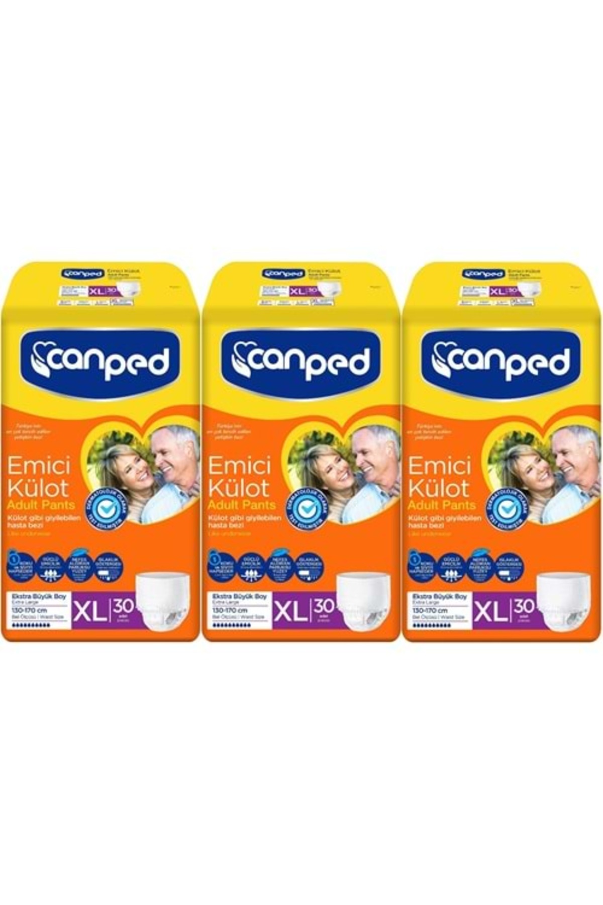 STD Canped Emici Külot Hasta Bezi Dev Eko Pk 90 Adet Extra Large (3PK*30) ( TEKLİDİR )