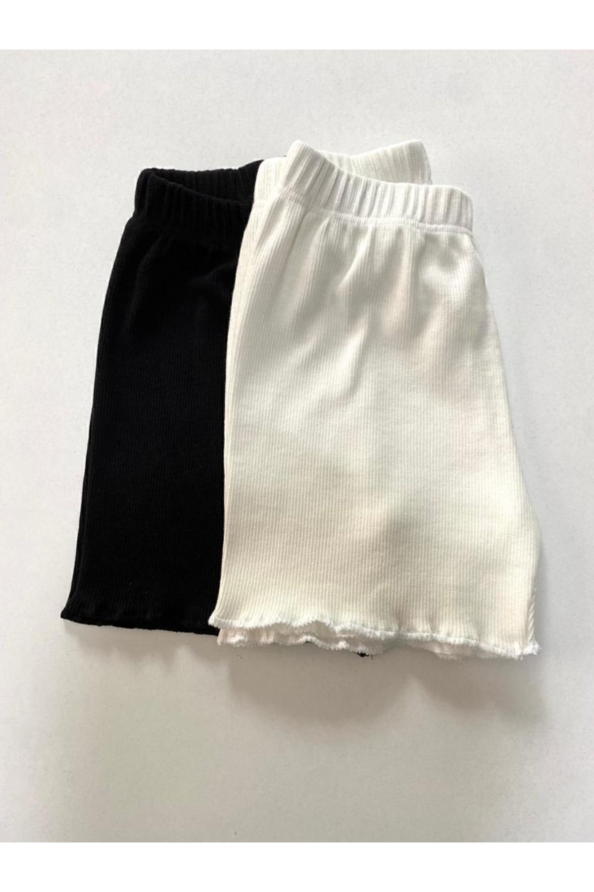 Ary Kız Bebek 2 Li Salaş Şort, Ince Kaşkorse Kumaş Tek Alt Çocuk Tayt fotoğrafı 2 (önizleme)