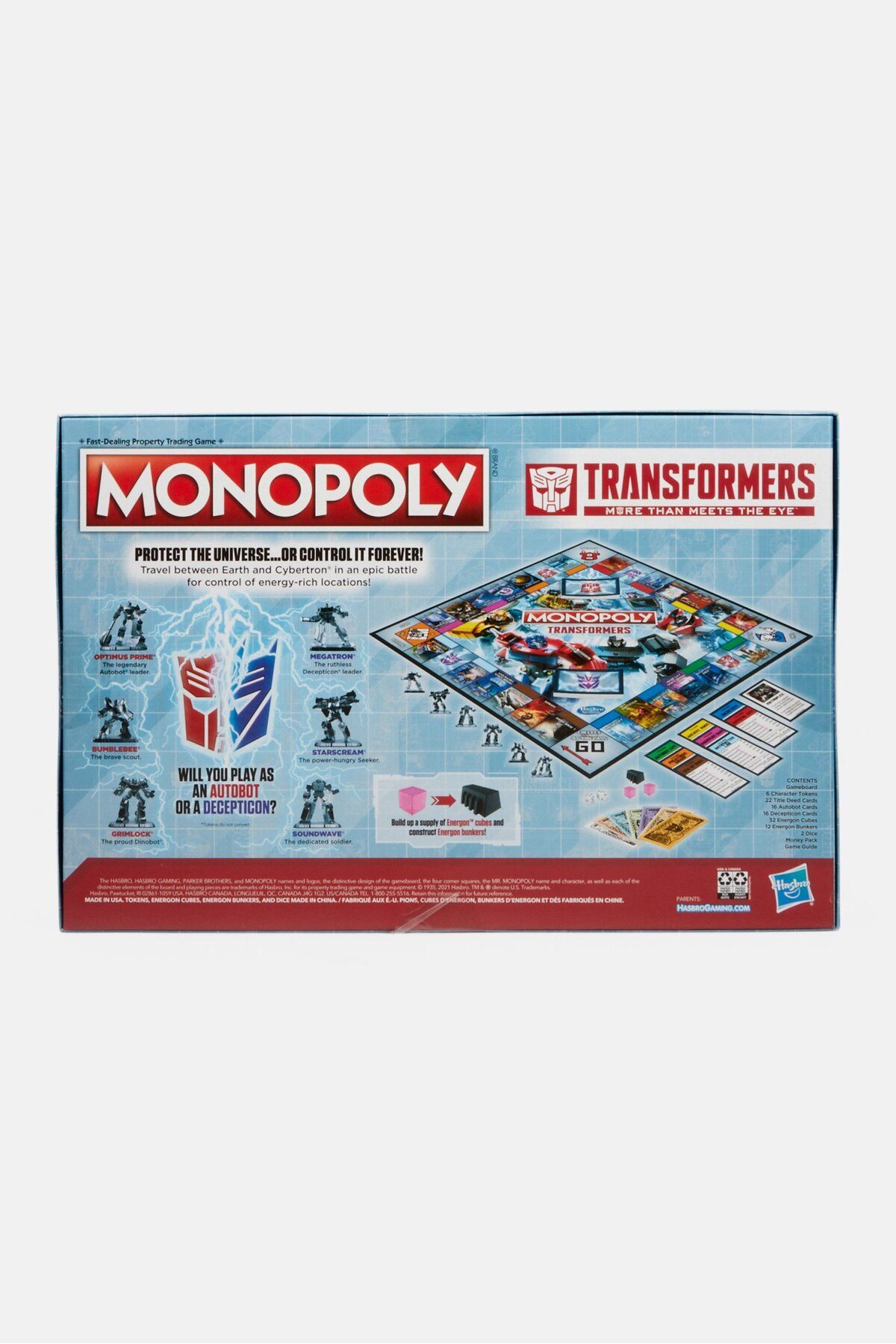 Monopoly-Transformers Puzzle Game, Blue 2